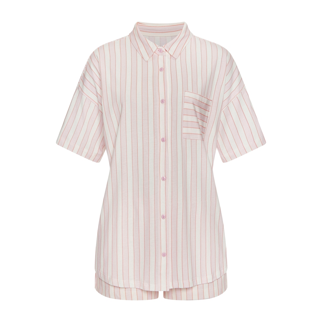 Vivance Dreams Shorty, (Set, 2 tlg.), mit zartem Streifenmuster