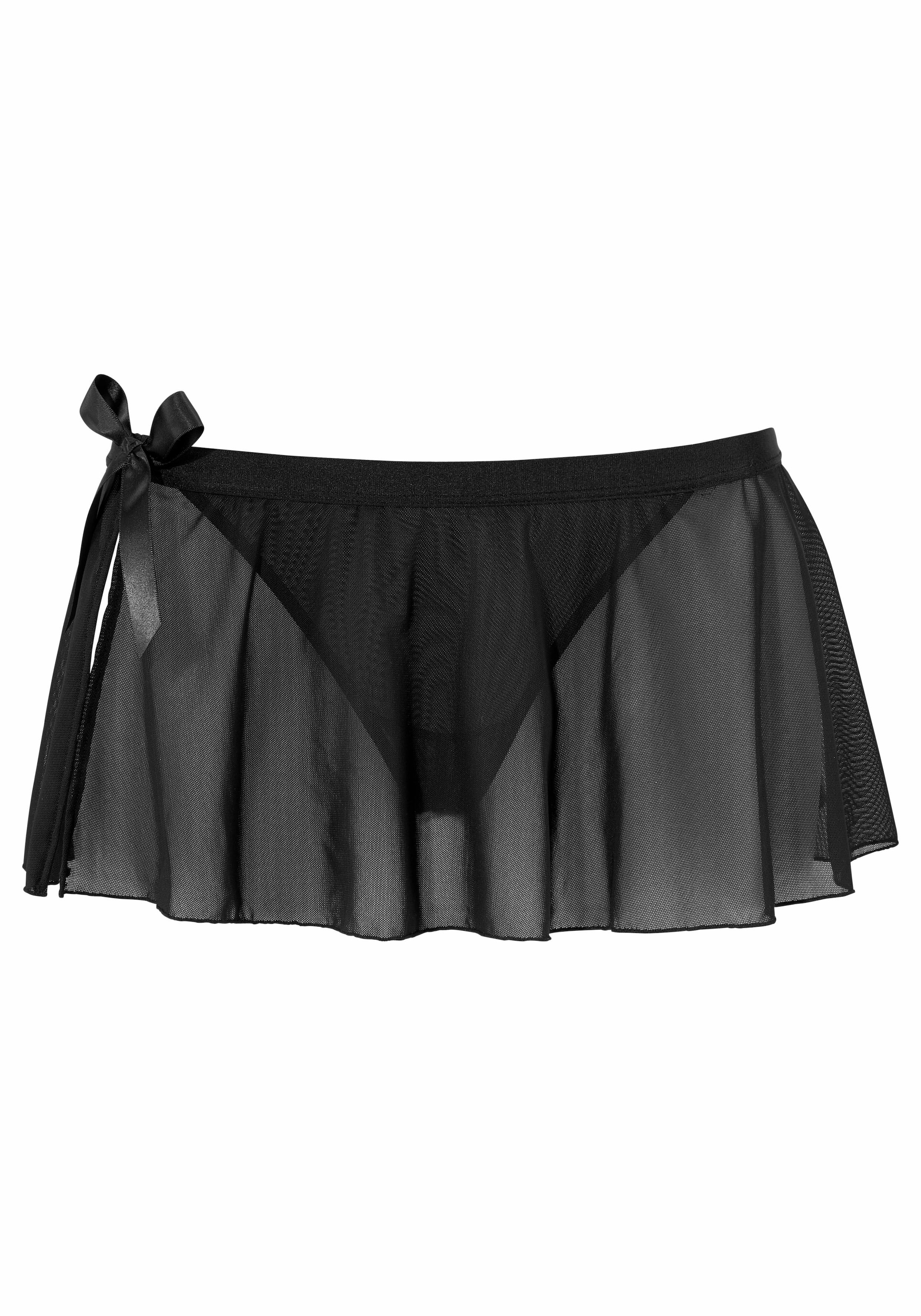 petite fleur goldfarben Stringrock, aus leicht transparentem Netzmaterial
