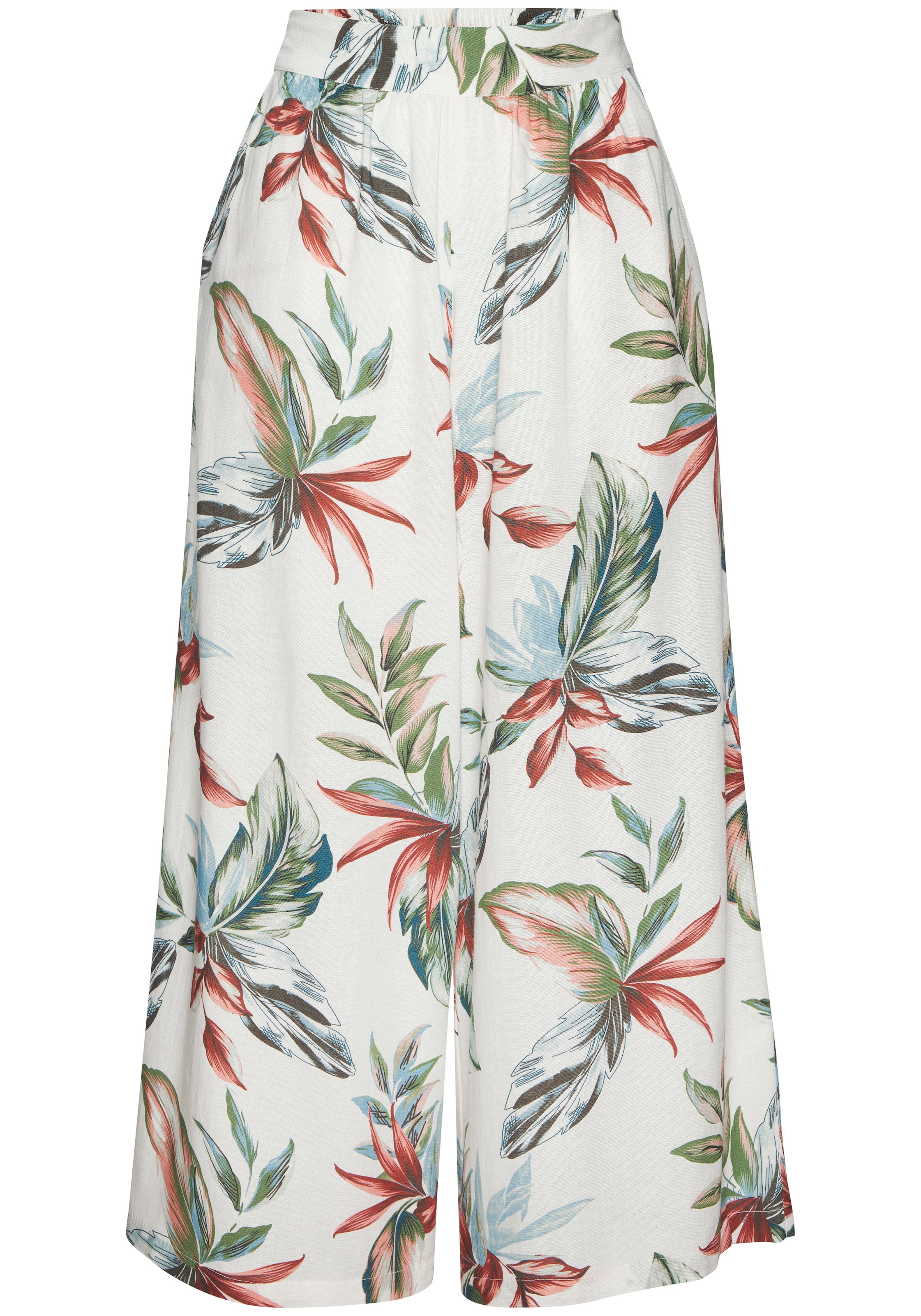 LASCANA Jupe-culotte  mit Leinen-Anteil, leichte Sommerhose in 7/8-Länge aus Leinenmix