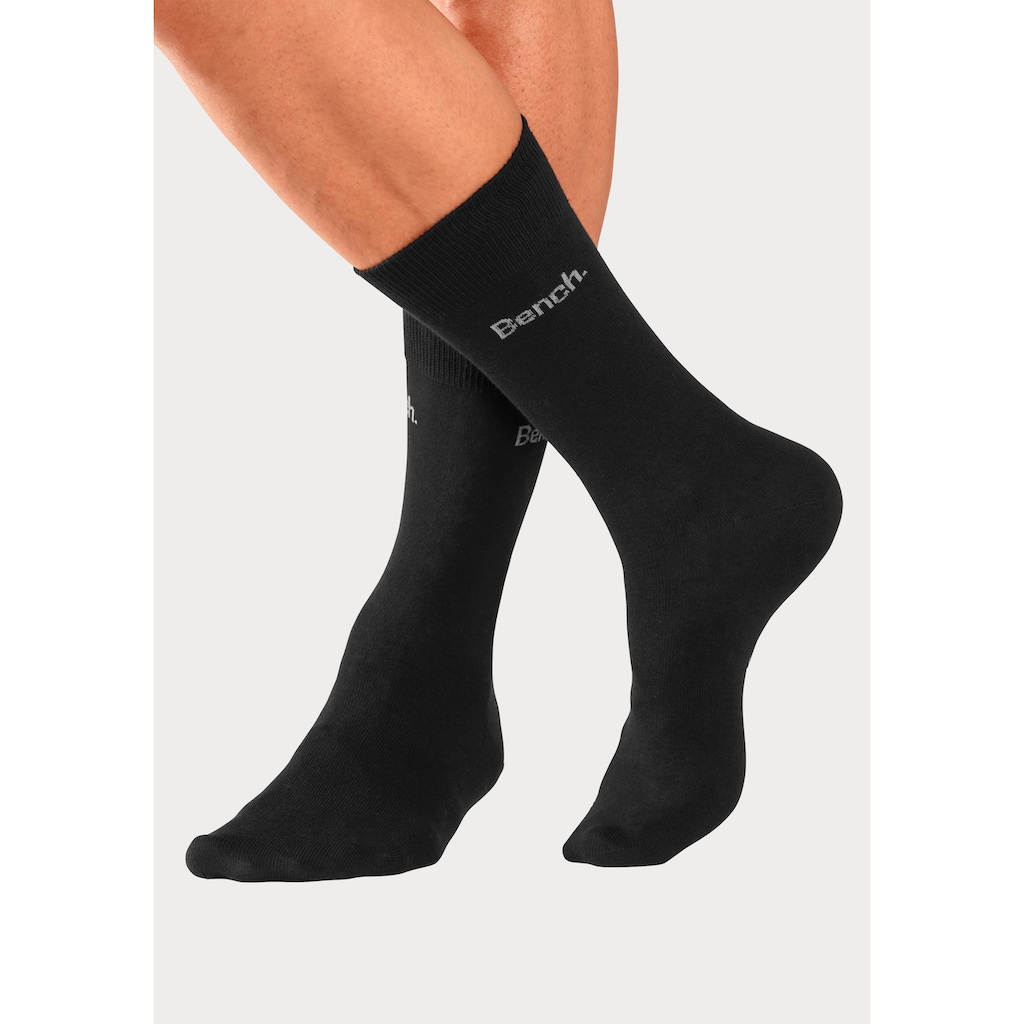 Bench. Basicsocken, (Packung, 4 Paar), in angenehm weicher Markenqualität