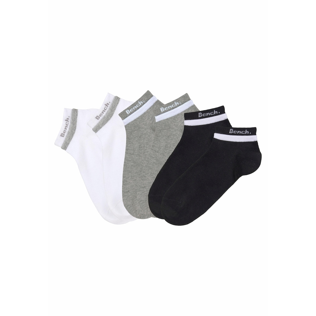 Bench. Kurzsocken, (Packung, 6 Paar), mit doppelten Bündchen