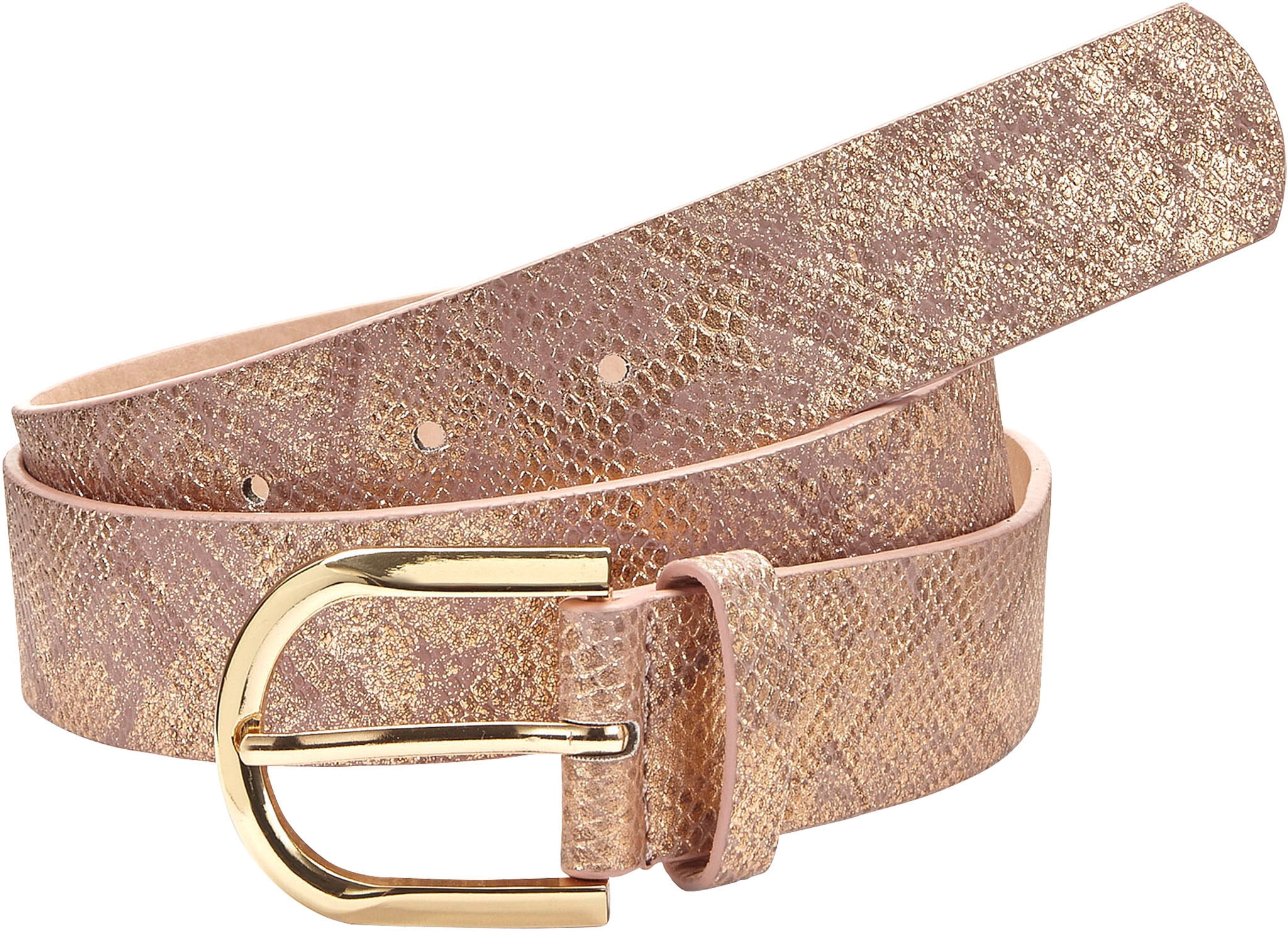 LASCANA Hüftgürtel »Hosengürtel«, im Metallic-Look, Gürtel, Jeansgürtel