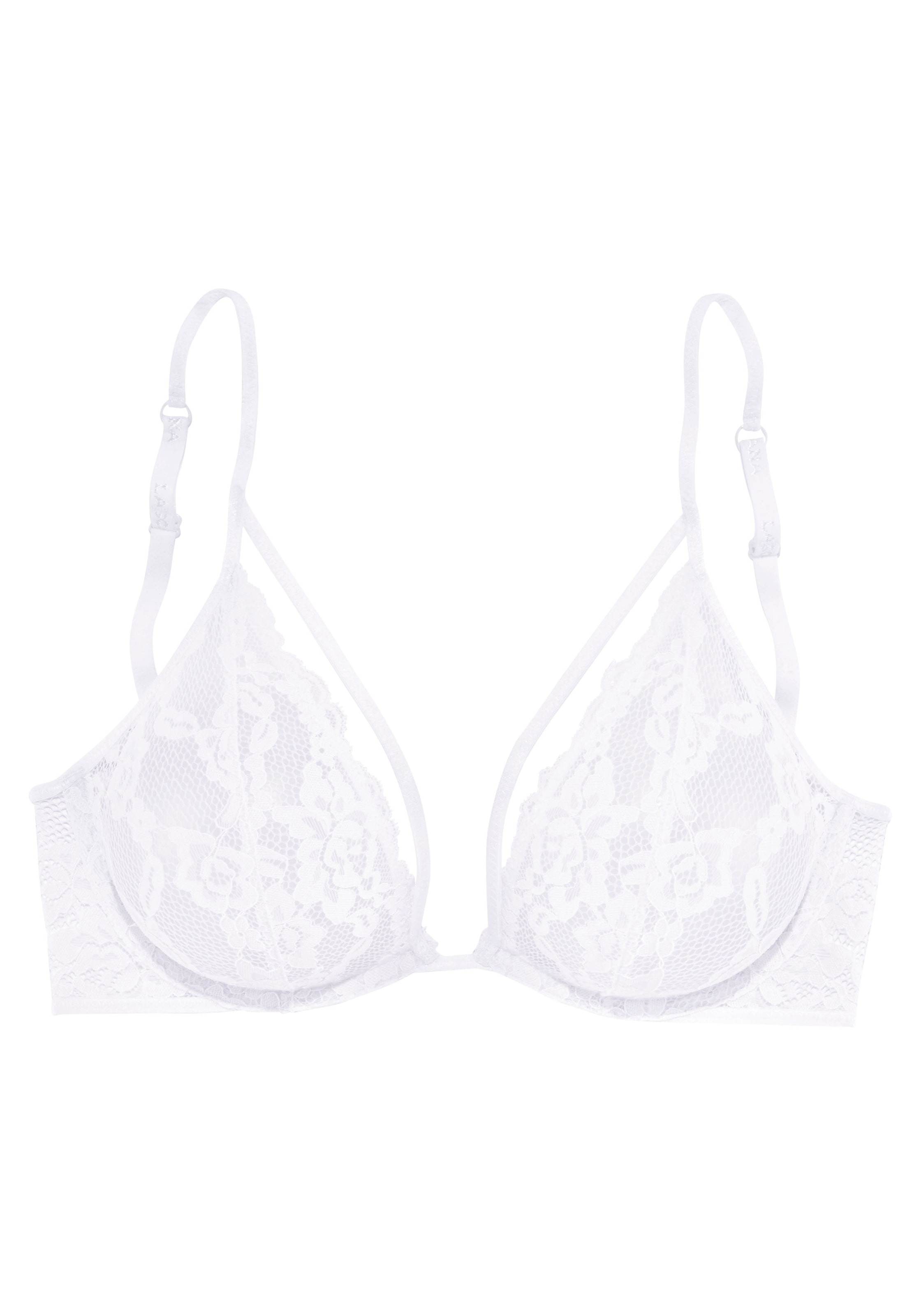 LASCANA Bügel-BH, aus Spitze und Zierbänder, sexy Dessous, Reizwäsche