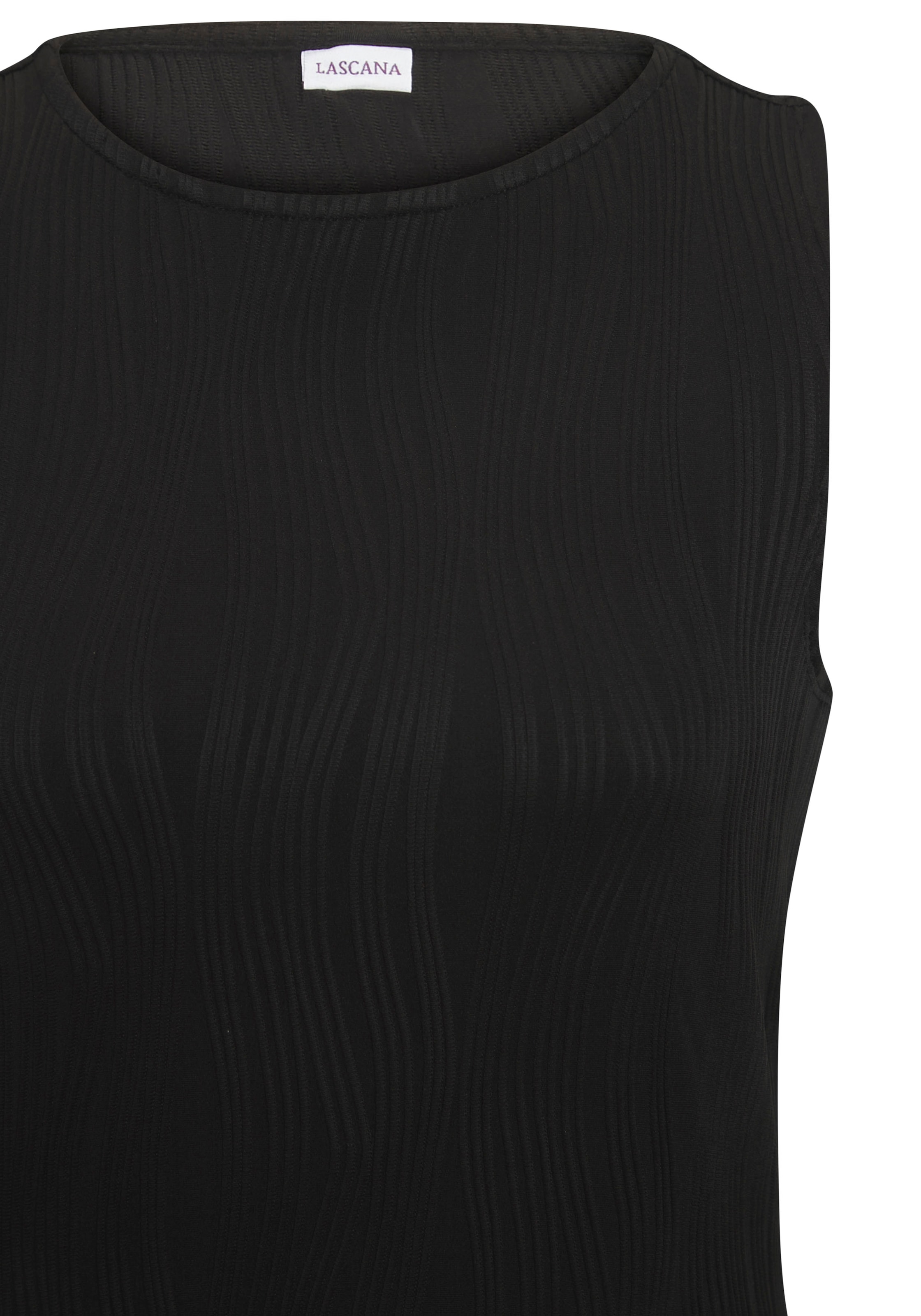 LASCANA Midikleid mit Strukturmuster, enges Kleid, figurbetont