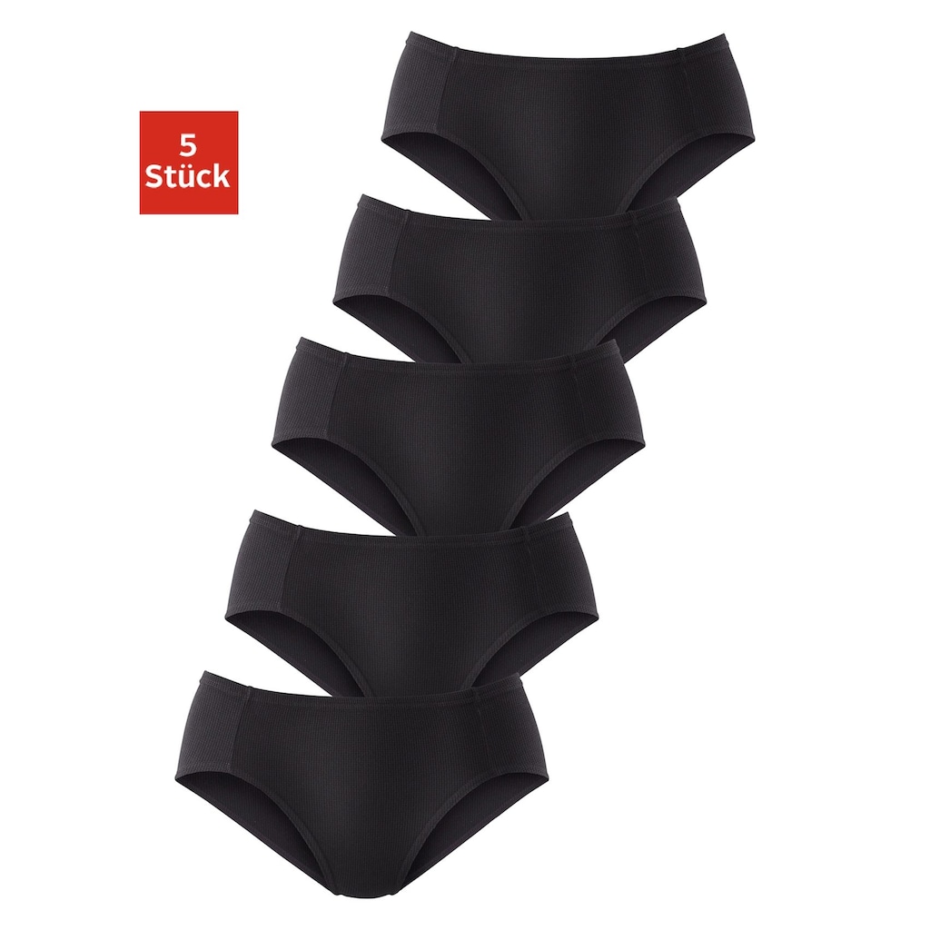 petite fleur Jazz-Pants Slips, (5er-Pack), aus weicher Pikee-Qualität