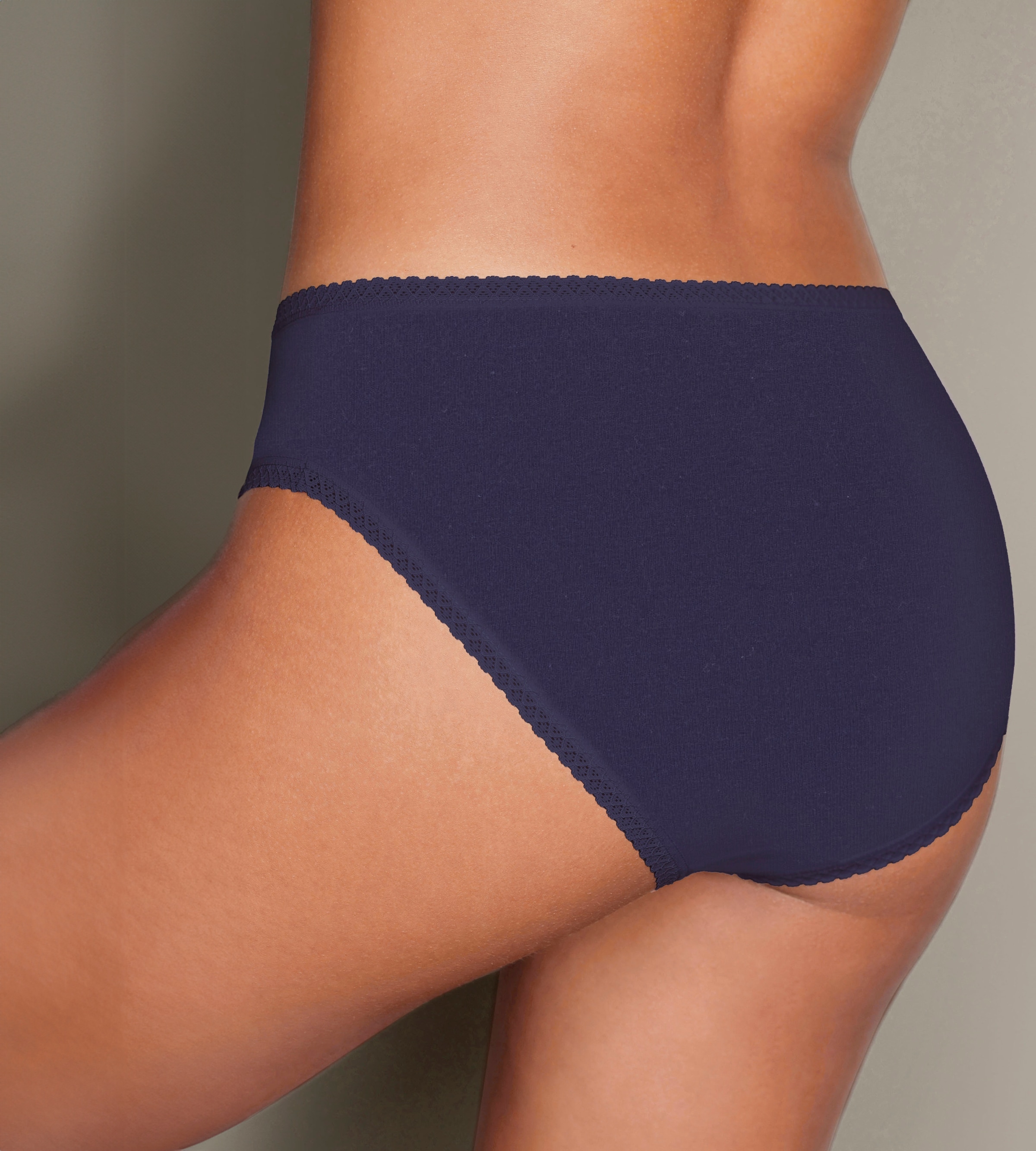 Vivance Culottes de jazz 7er-Pack,  aus weicher Baumwollqualität mit feiner Spitzeneinfassung