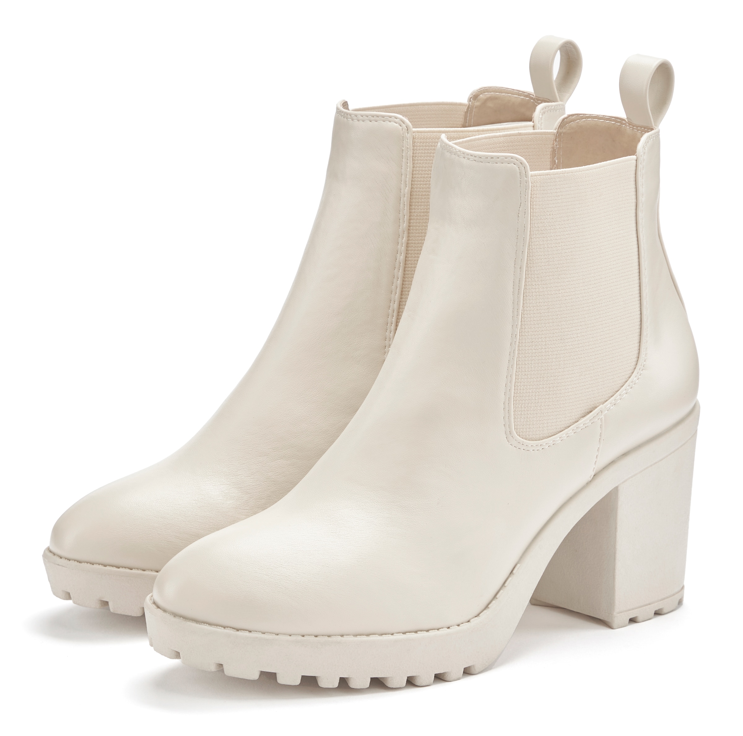 Vivance Chelseaboots mit Blockabsatz & Stretch-Einsatz, High-Heel-Stiefelette, Ankle Boots