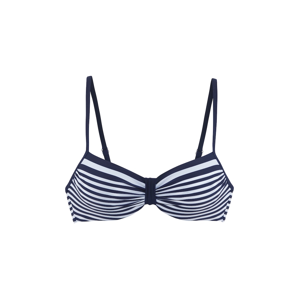 LASCANA Bügel-Bikini-Top »Myst«, mit platziertem Streifen-Design