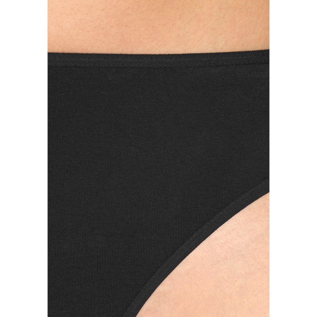 petite fleur Bikinislip, (10er-Pack), aus elastischer Baumwolle