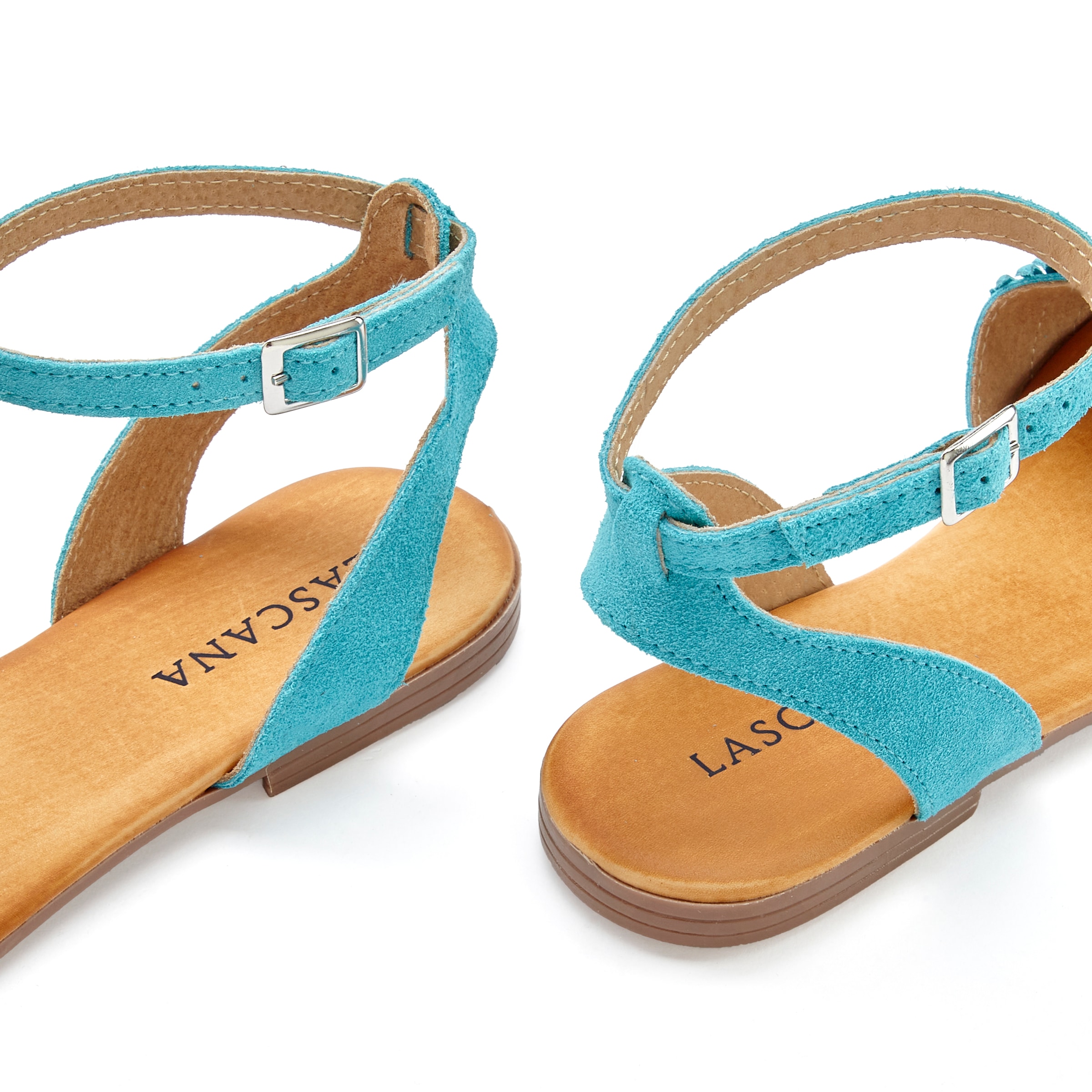 LASCANA Sandale »Sommerschuh«, Sandalette, Sommerschuh aus Leder mit modischen Fransen