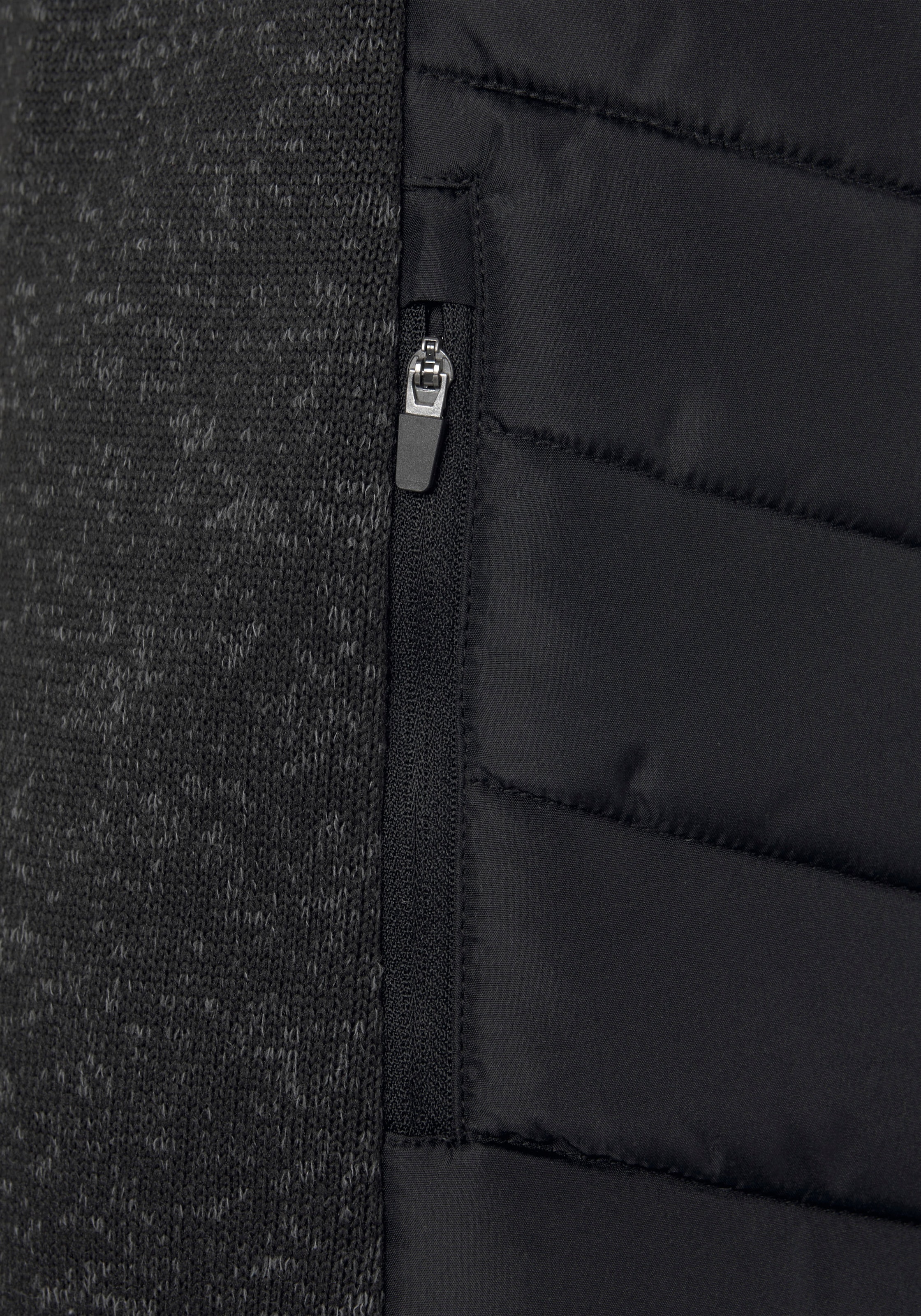 Vivance Steppjacke, mit Kapuze, mit Strickfleece-Ärmeln