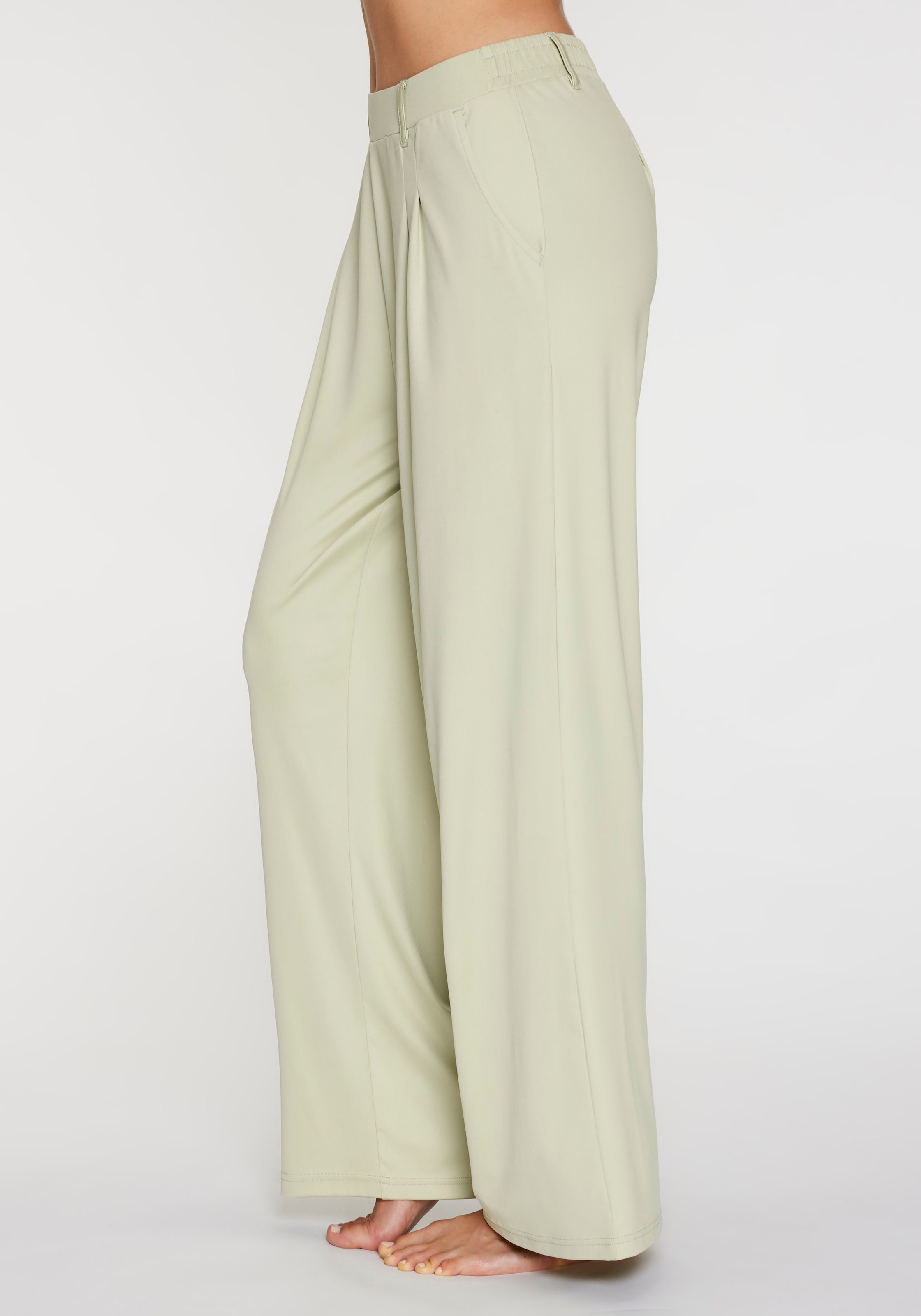 H.I.S Palazzohose  mit weitem Bein und kleinen Falten am Bündchen, Loungewear