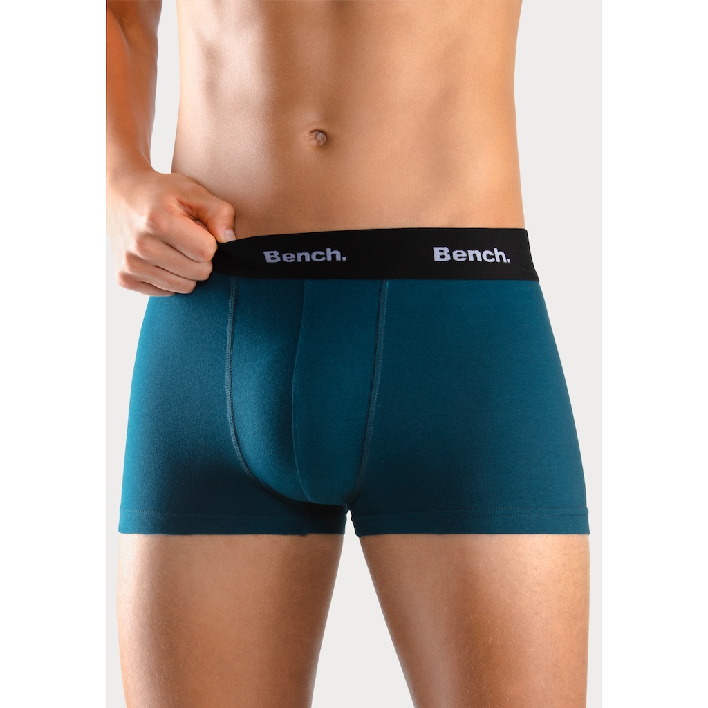 Bench. Boxer »Boxershorts für Herren«, (Packung, 4 St.), Unterhosen mit kontrastfarbigem Bund