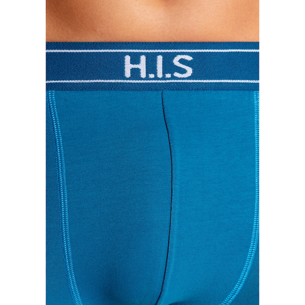 H.I.S Boxer »Boxershorts für Herren«, (Packung, 5 St.), mit Steifen und Logo im Bund