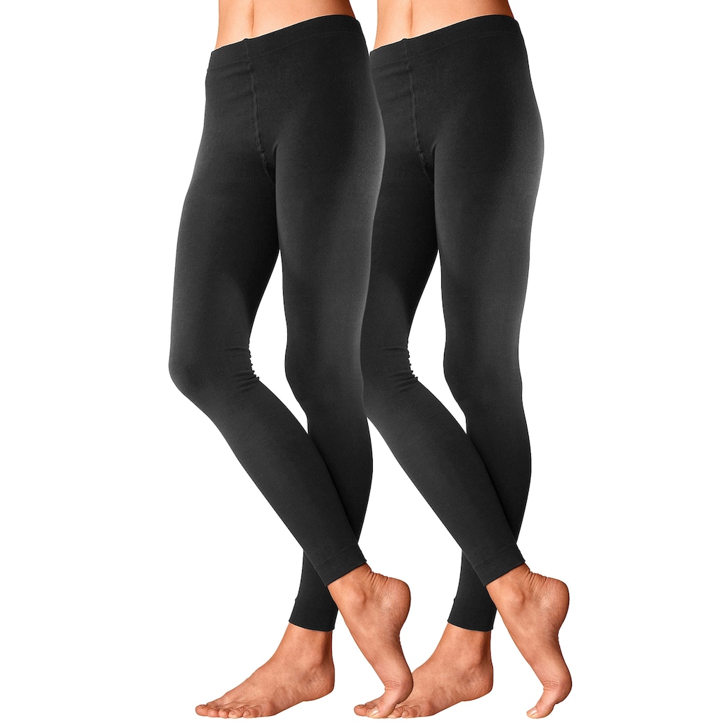 Lavana Thermoleggings, (2er-Pack), innen leicht angeraut