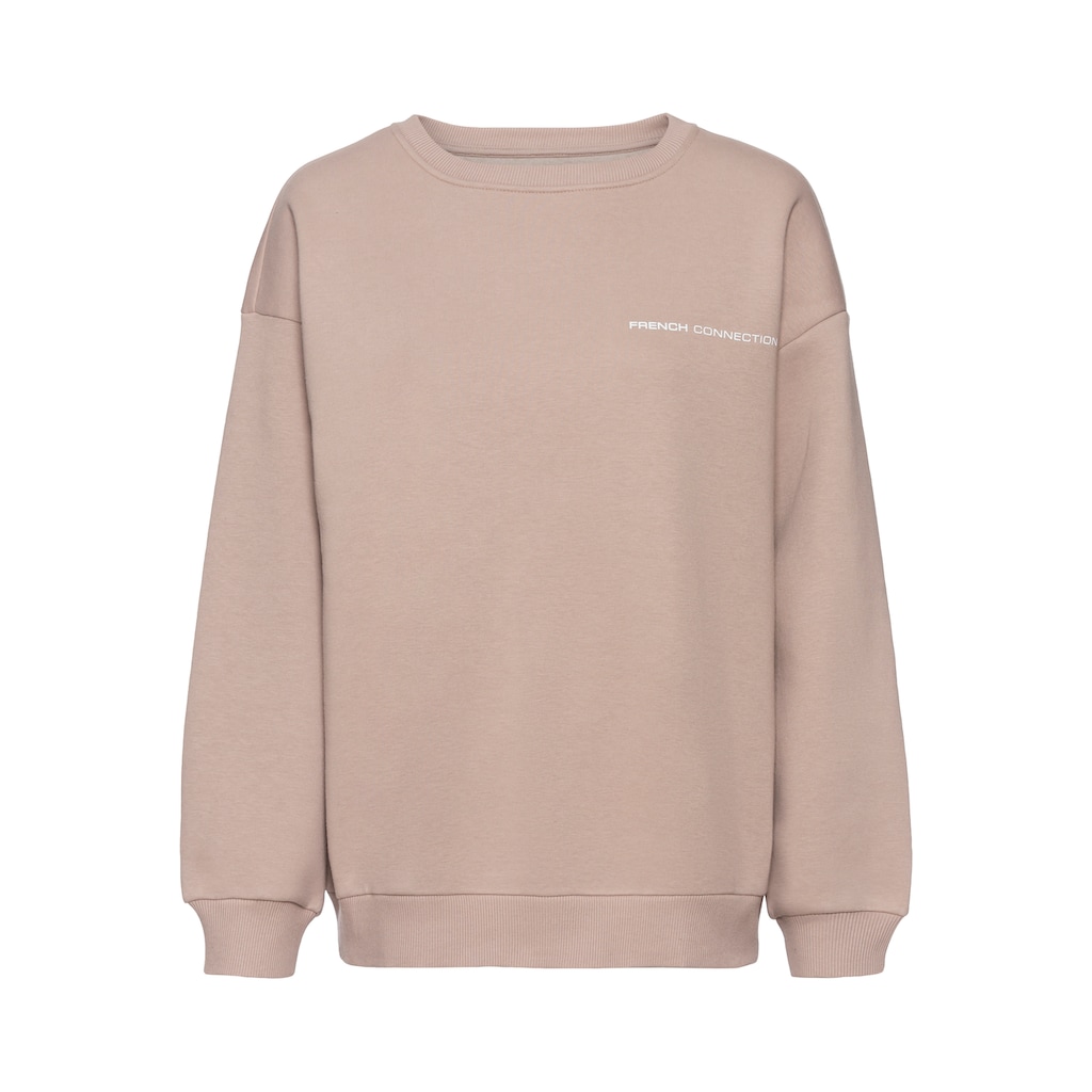 French Connection Sweatshirt, mit grossem Logodruck auf dem Rücken