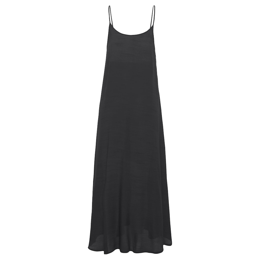 LASCANA Maxikleid, mit rundem Ausschnitt, luftiges Sommerkleid, Strandkleid