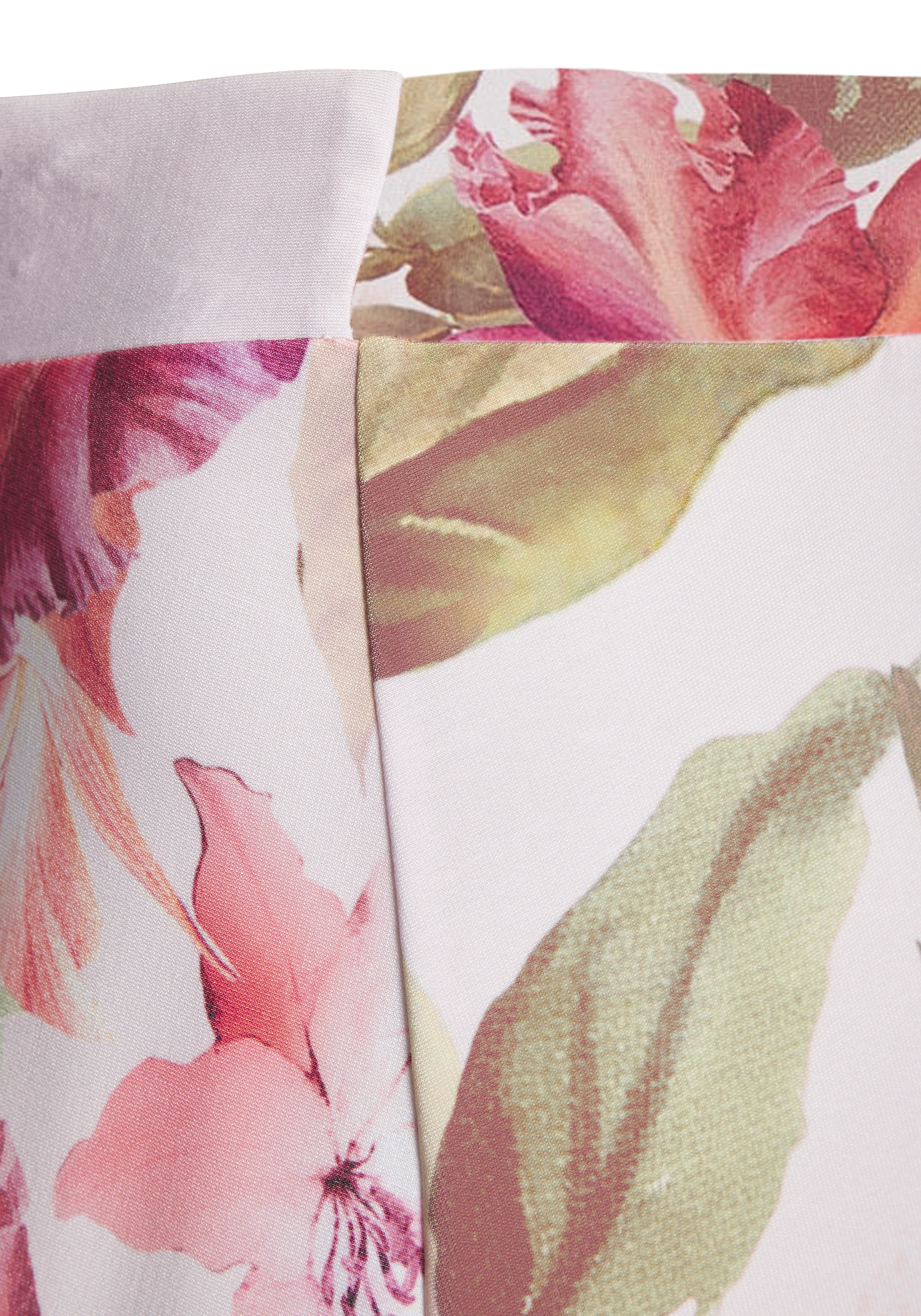 LASCANA Maxi jupe »mit Blumendruck aus glatter, bügelfreier Ware« avec imprimé floral