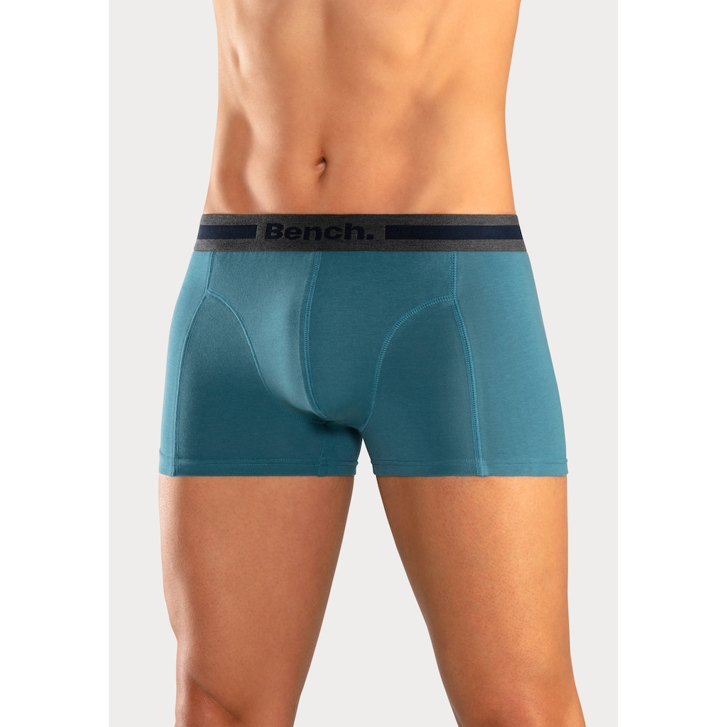 Bench. Boxer »Boxershorts für Herren«, (Packung, 4 St.), Unterhosen mit Overlock-Nähten vorn