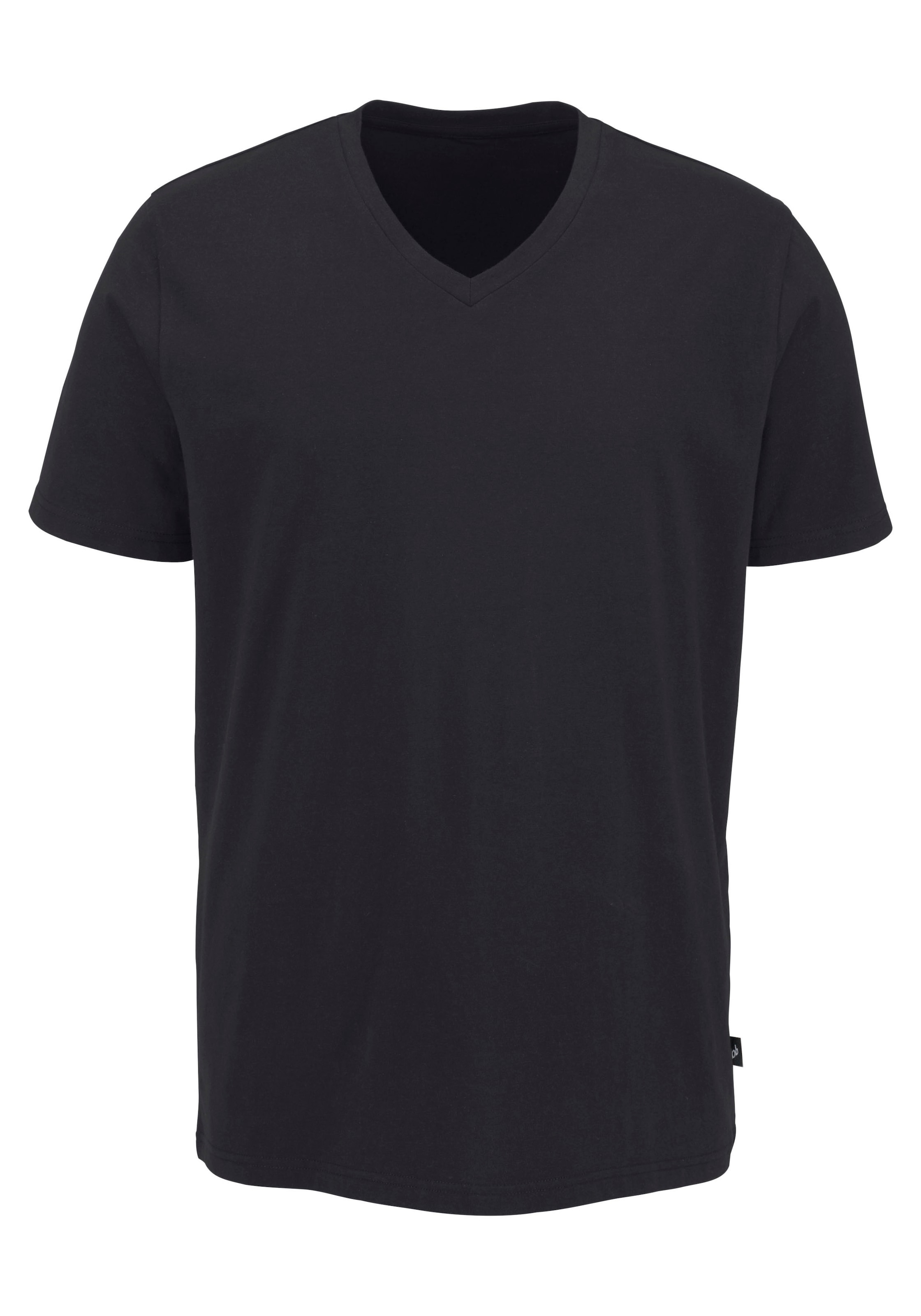 Bruno Banani T-Shirt, mit V-Ausschnitt, perfekte Passform, aus elastischer Baumwolle