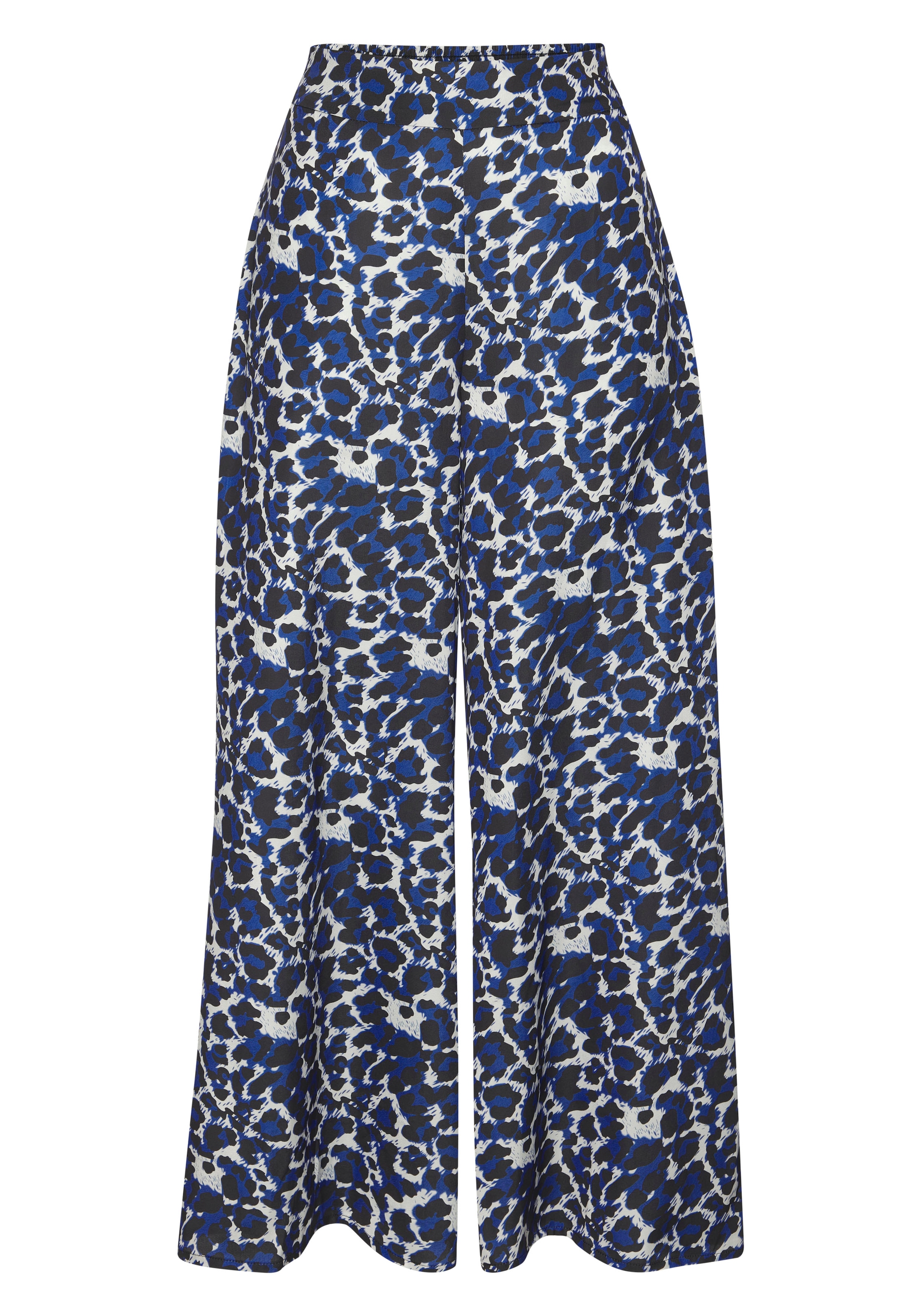 LASCANA Pantalon tissé  aus leichter Satinqualität, weite Palazzohose, Stoffhose