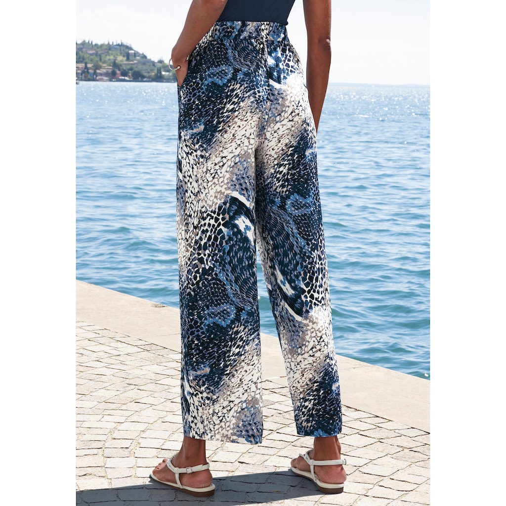 LASCANA Palazzohose, mit Bindeband, Schlupfhose, casual