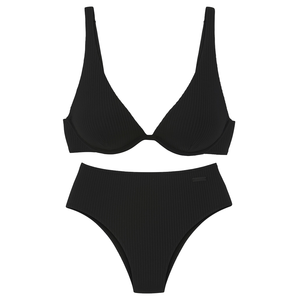 Elbsand Bügel-Bikini, aus trendiger Rippware