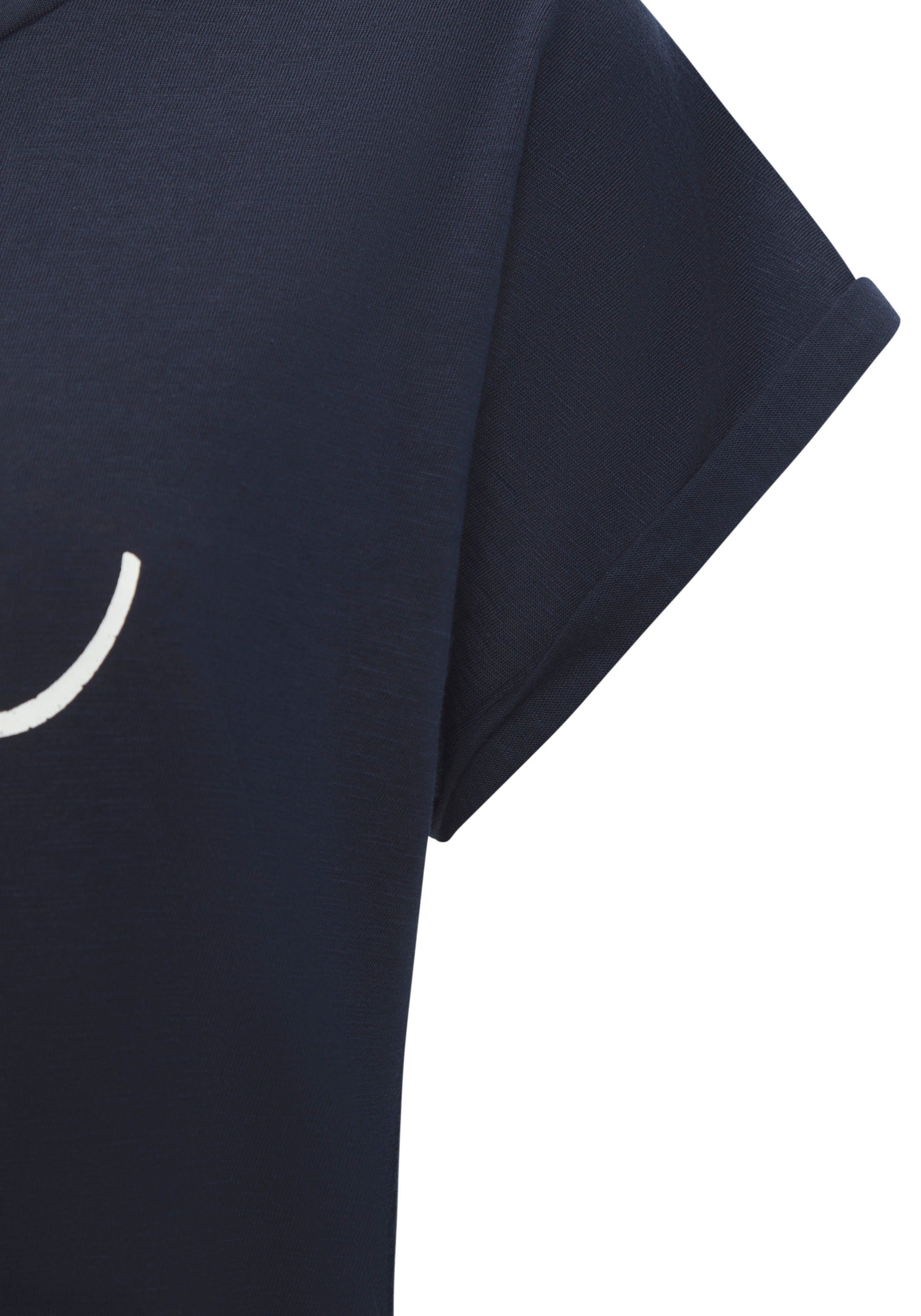 Beachtime T-Shirt »mit Frontdruck "Smile"«, aus weicher Baumwoll-Qualität