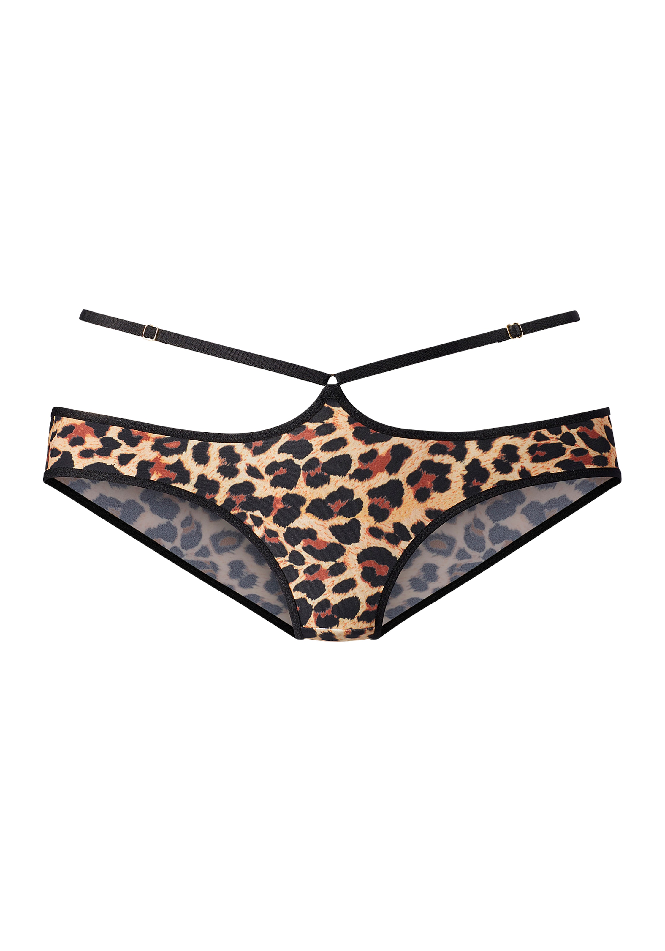 petite fleur goldfarben Panty, mit aufregender Schnürung am Bund