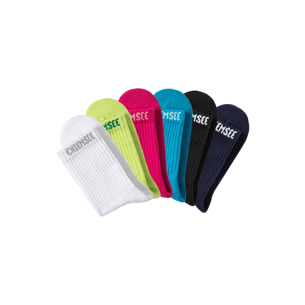 Chiemsee Tennissocken, (Packung, 6 Paar), mit eingestricktem Markennamen