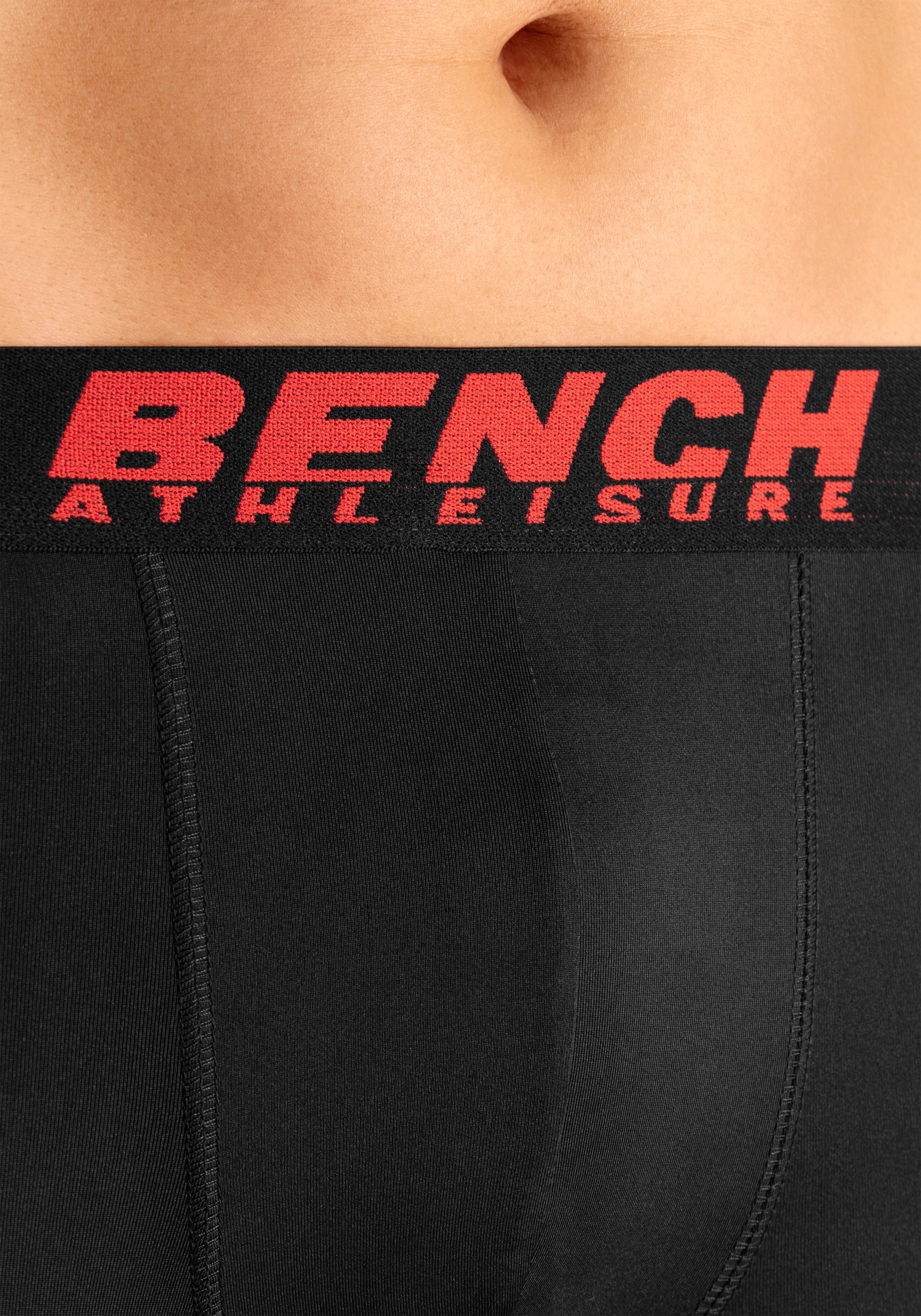 Bench. Funktionsboxer »Boxershorts für Herren«, (Packung, 2 St.), Unterhosen in sportiver Optik aus Microfaser mit längerem Bein