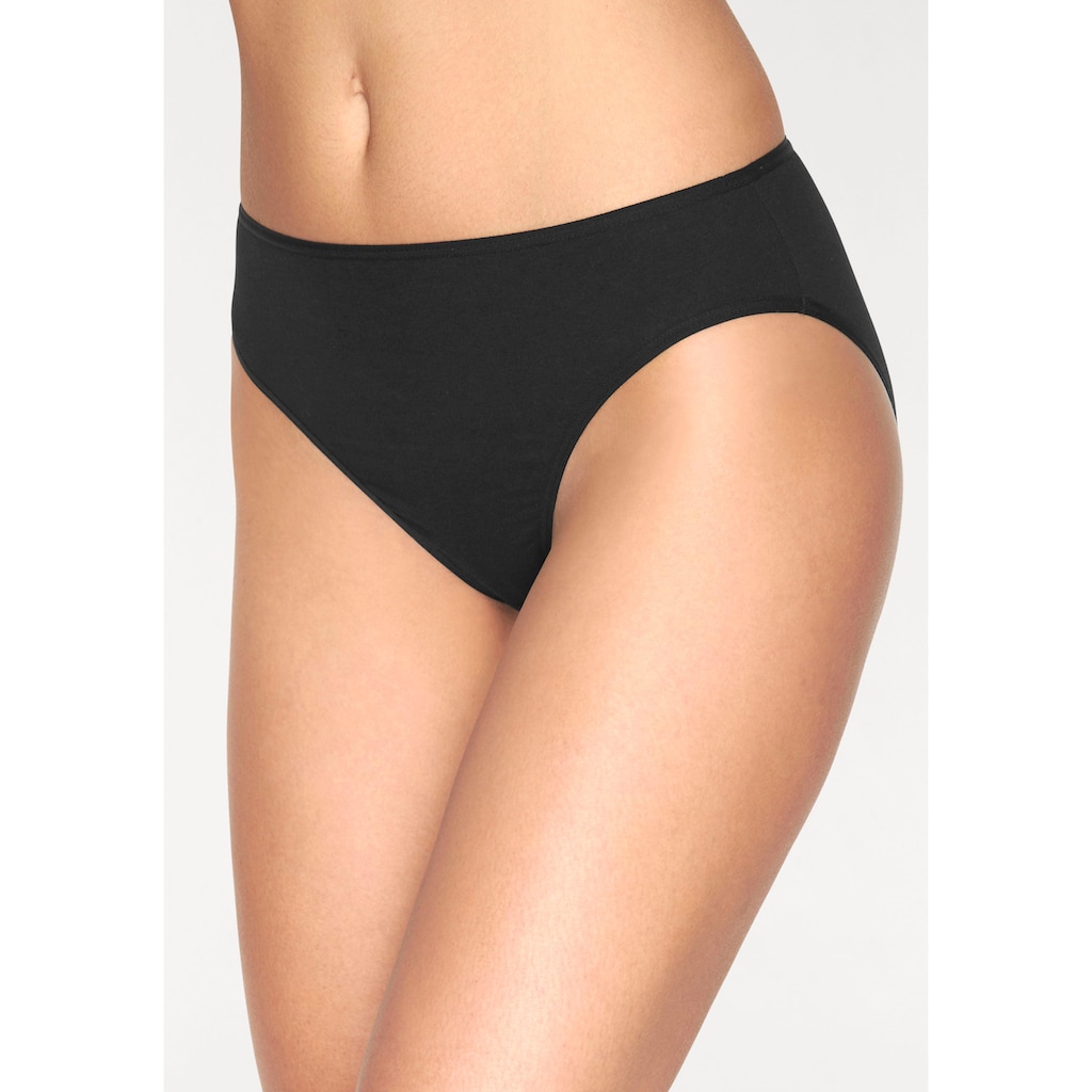 petite fleur Bikinislip, (10er-Pack), aus elastischer Baumwolle
