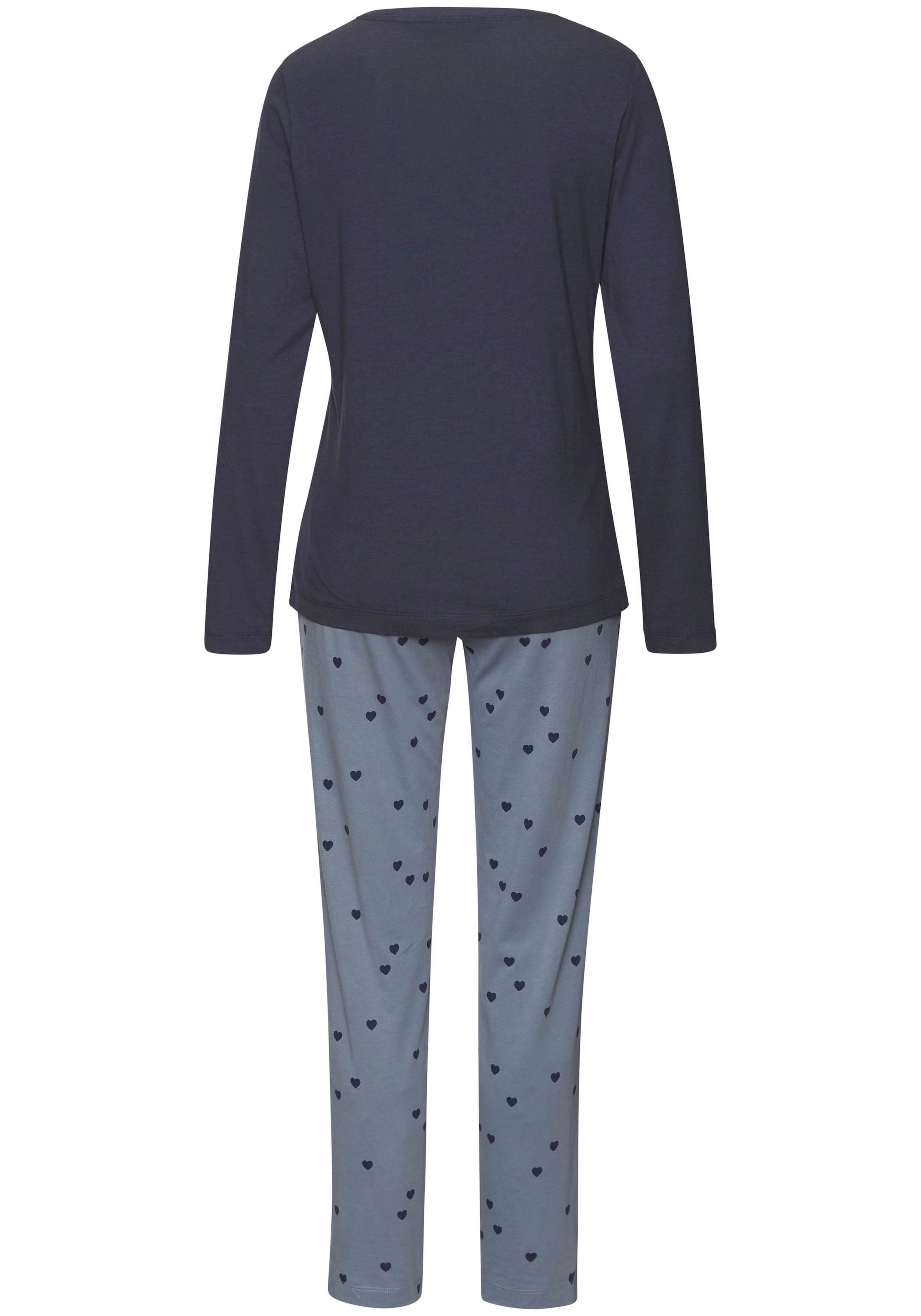 Vivance Dreams Pyjama, (2 tlg.), mit süssem Schrift-Aufdruck