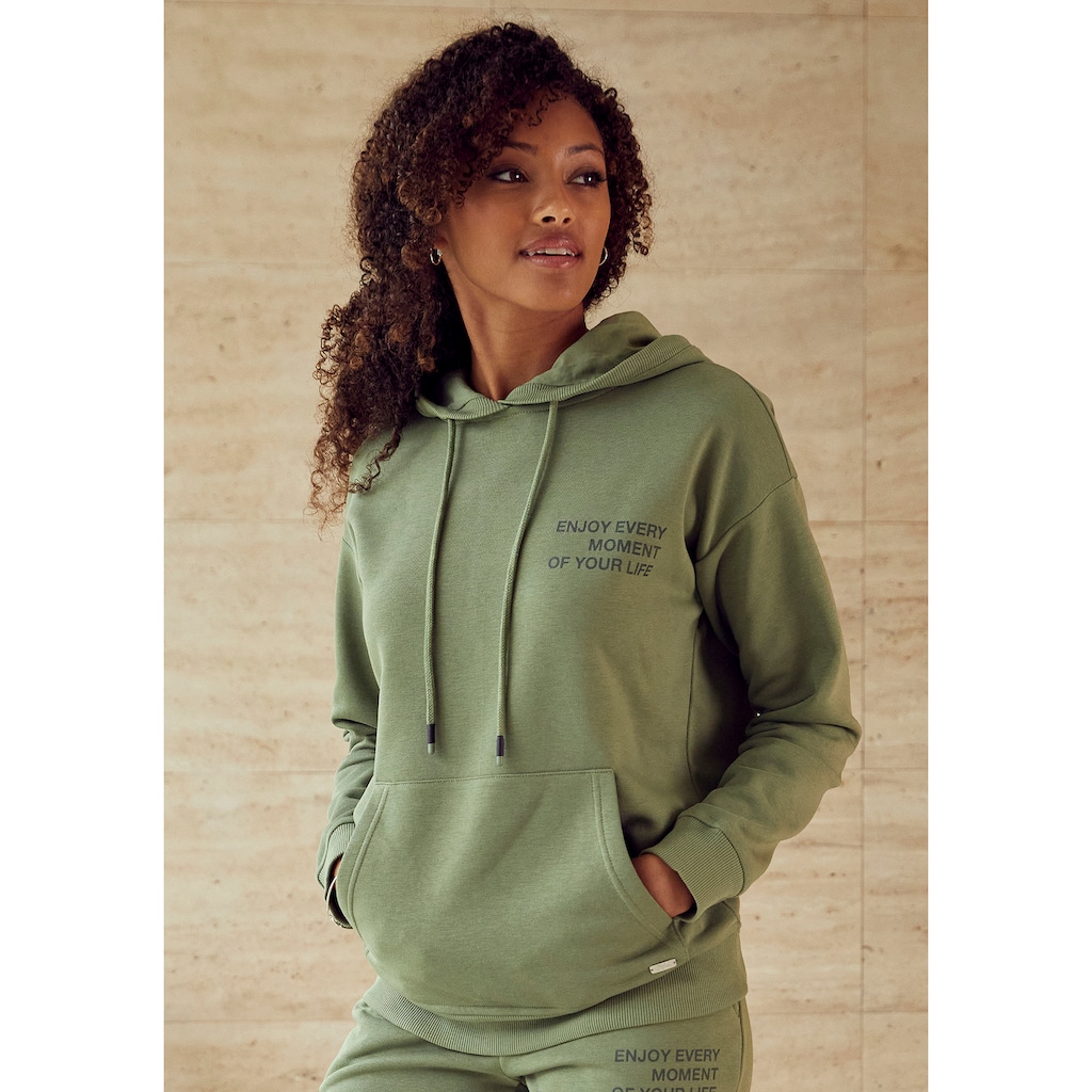 Buffalo Hoodie, mit Statement Druck, Loungeanzug
