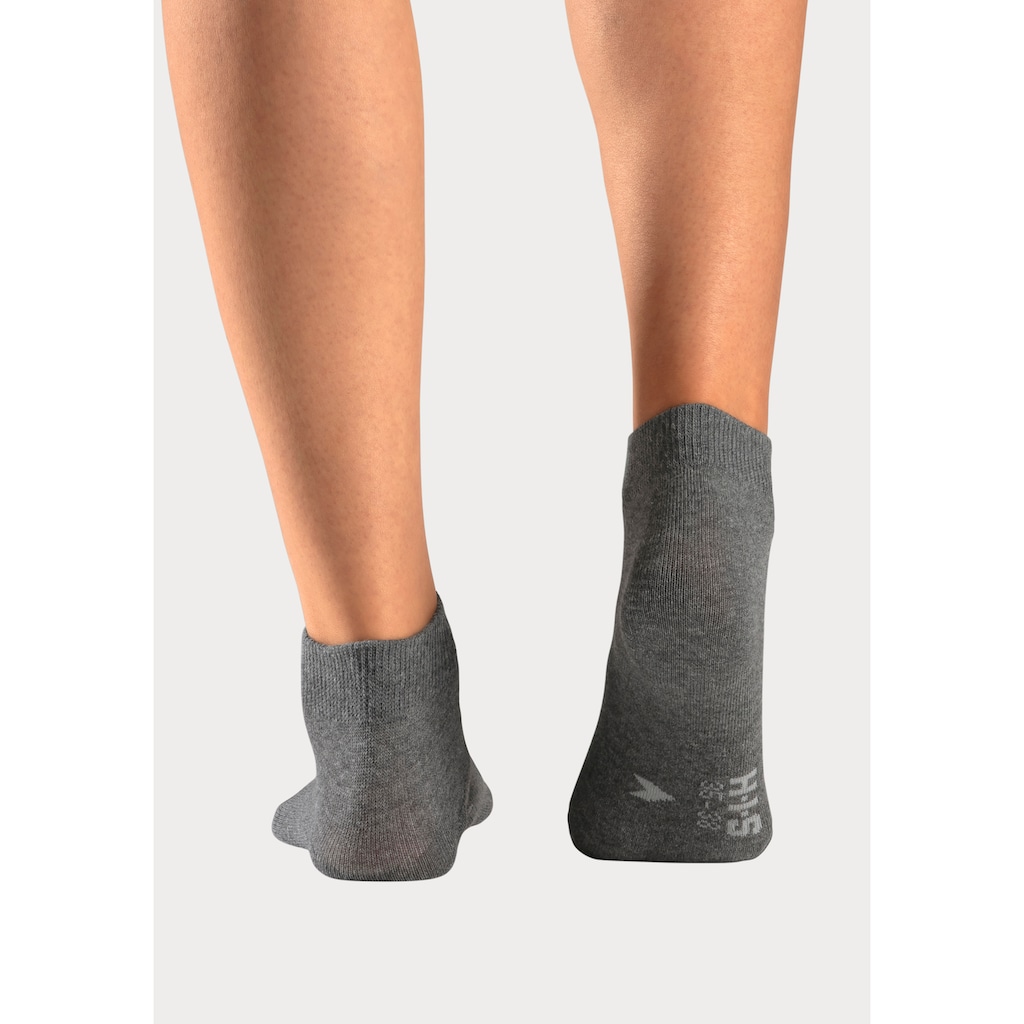 H.I.S Kurzsocken, (Packung, 10 Paar), mit eingestrickten Symbolen