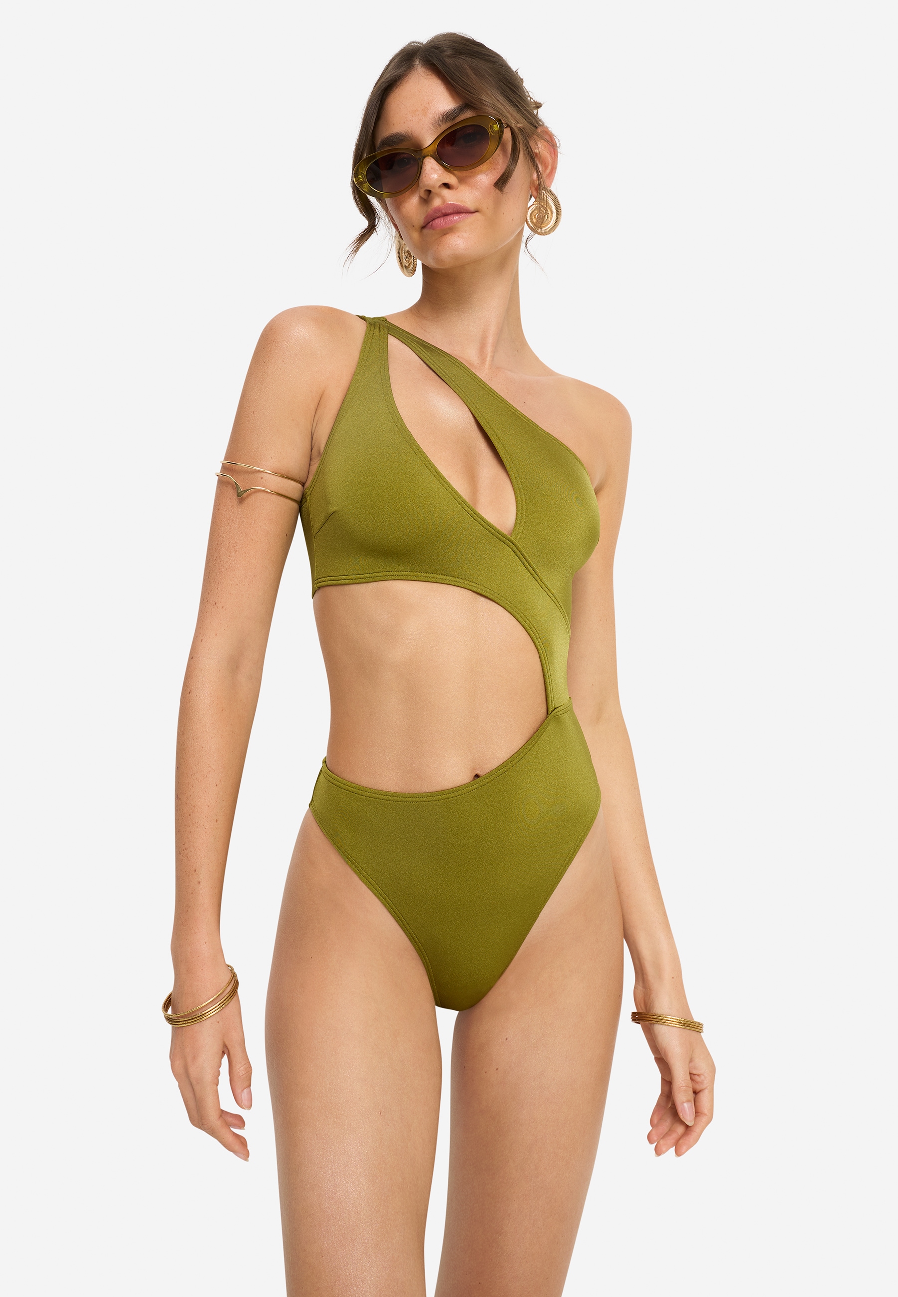 LSCN by LASCANA Monokini »Sunny« in trendiger Glanzware