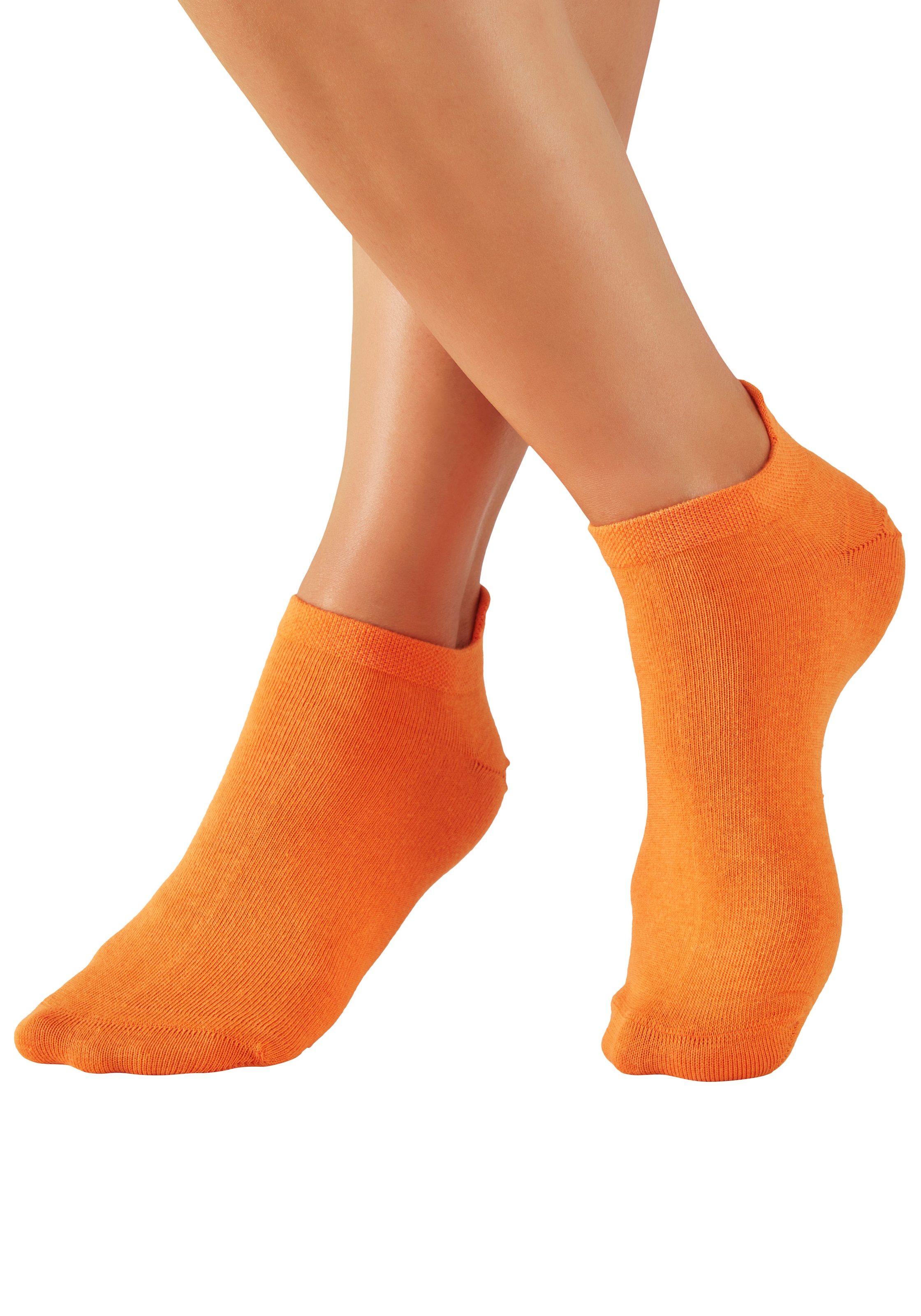 LASCANA Chaussettes de baskets »für Damen mit eingestricktem Markenlogo« Boîte, Boîte, 7 Couple tlg. dans une jolie boîte cadeau