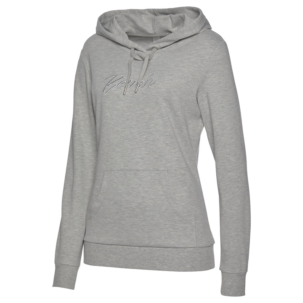 Bench. Loungewear Kapuzensweatshirt, mit glänzender Logostickerei, Loungeanzug, Hoodie