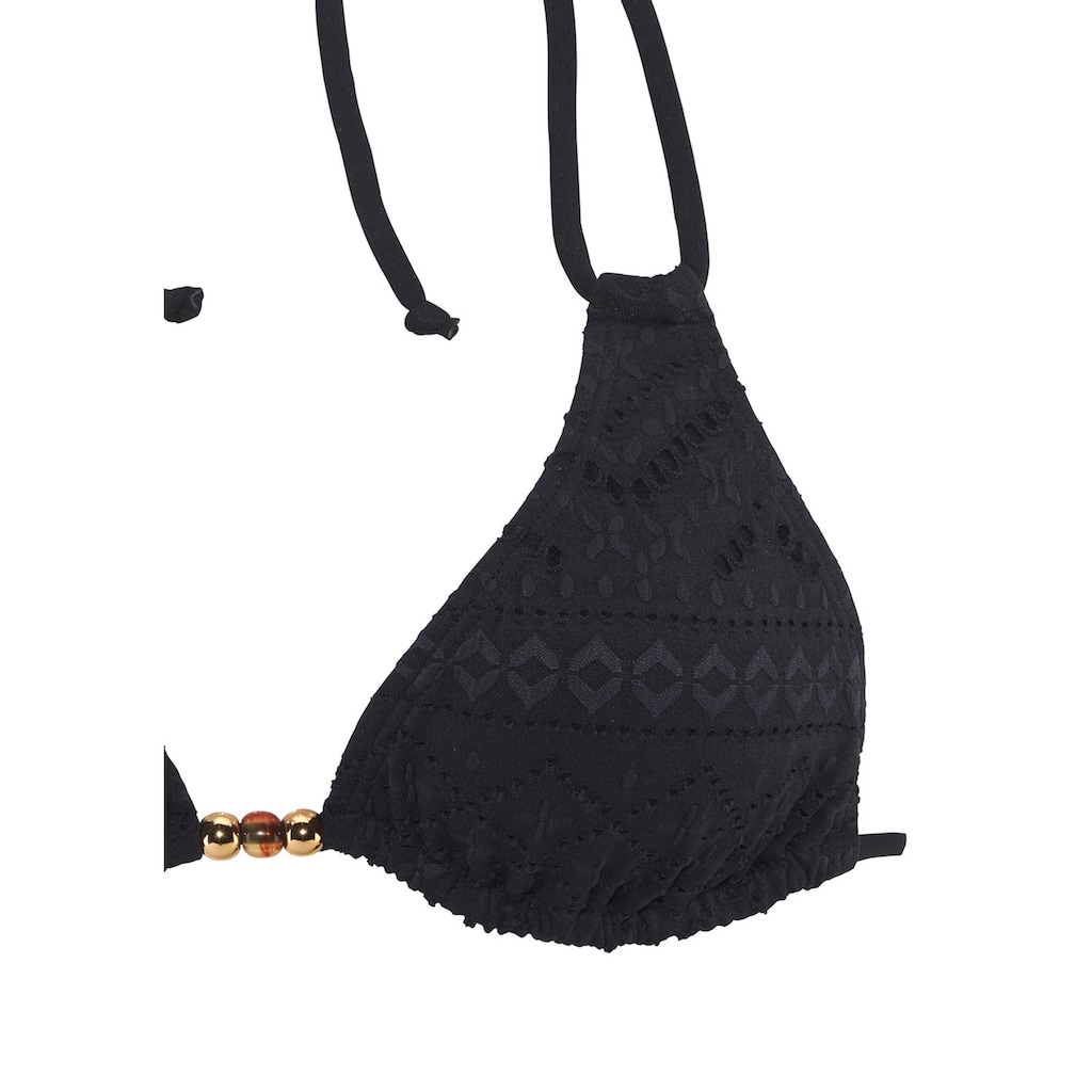 LASCANA Triangel-Bikini-Top »Omara«, mit Lochstickerei