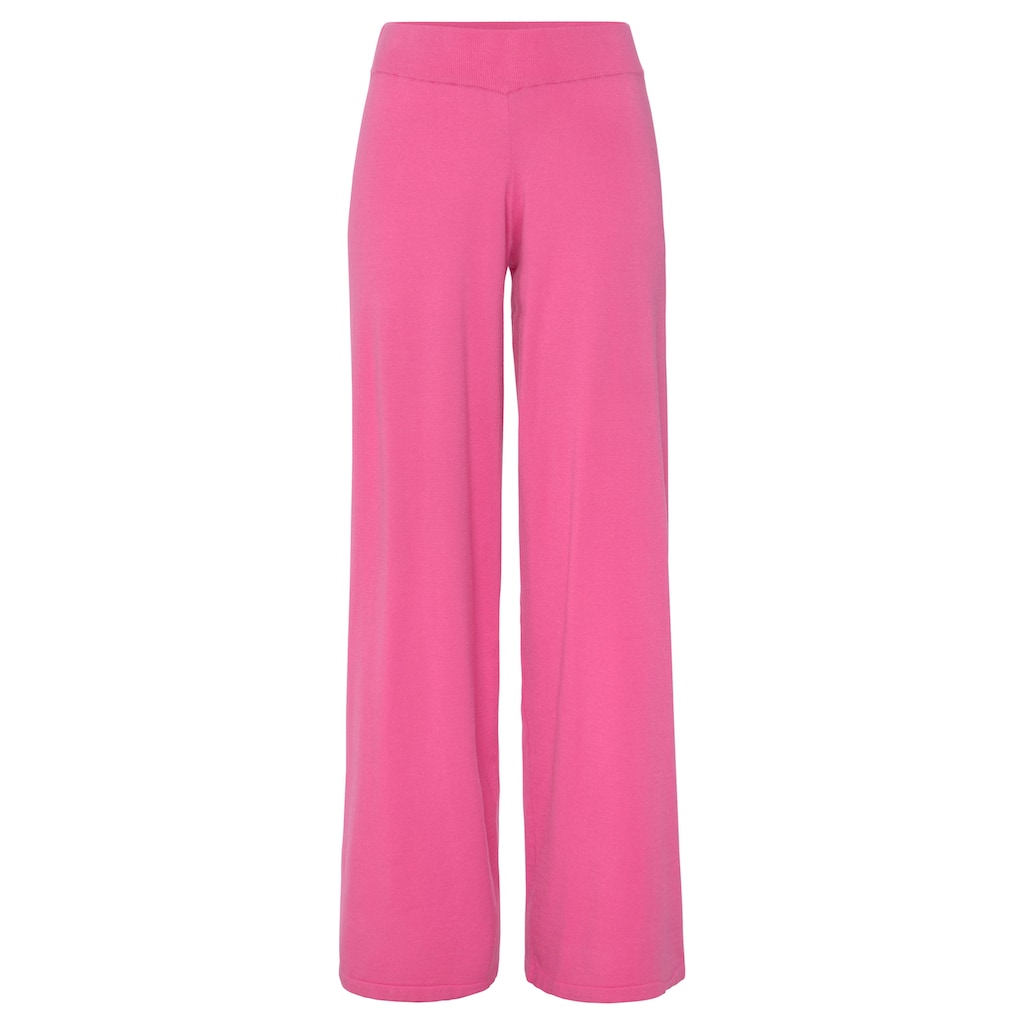 LASCANA Strickhose, mit weitem Bein, Loungewear