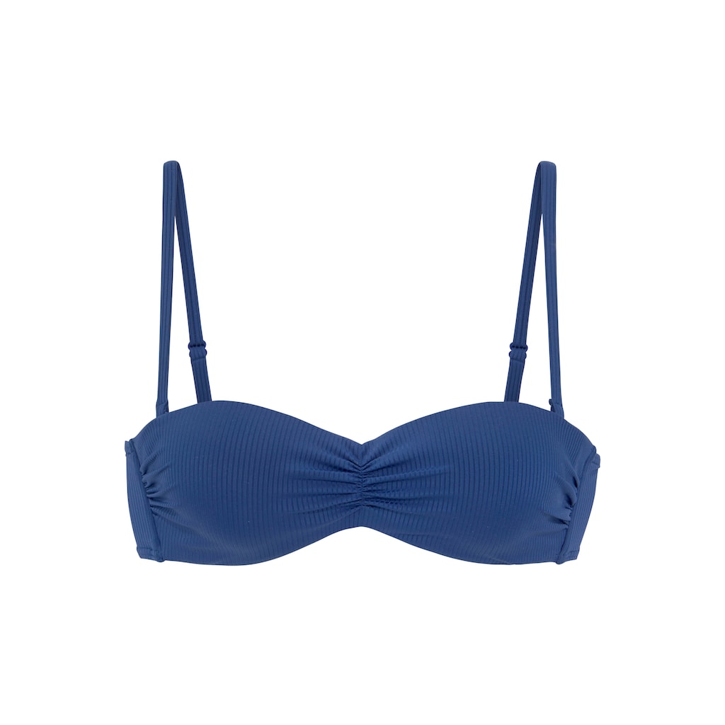 Venice Beach Bandeau-Bikini-Top »Lucky«, aus gerippter Strukturware