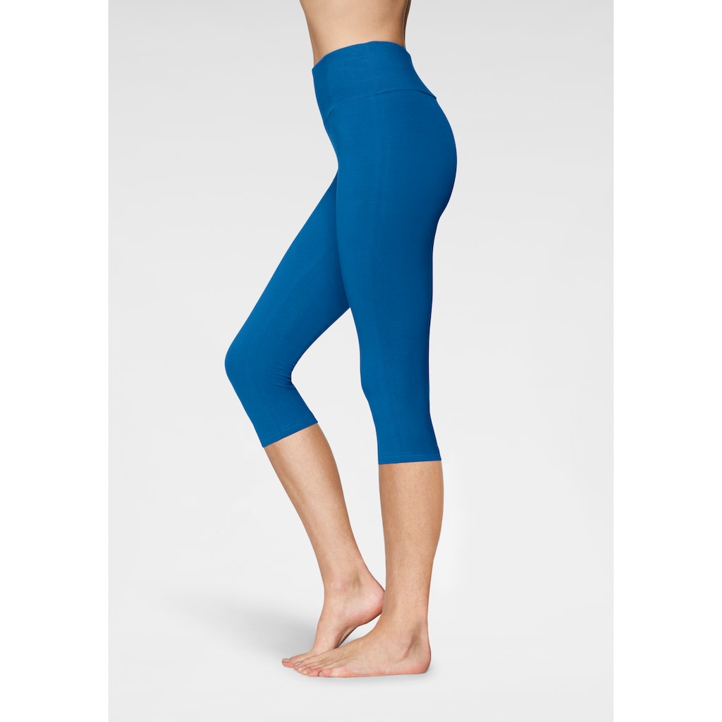 LASCANA Caprileggings, mit breitem, weichen Bündchen