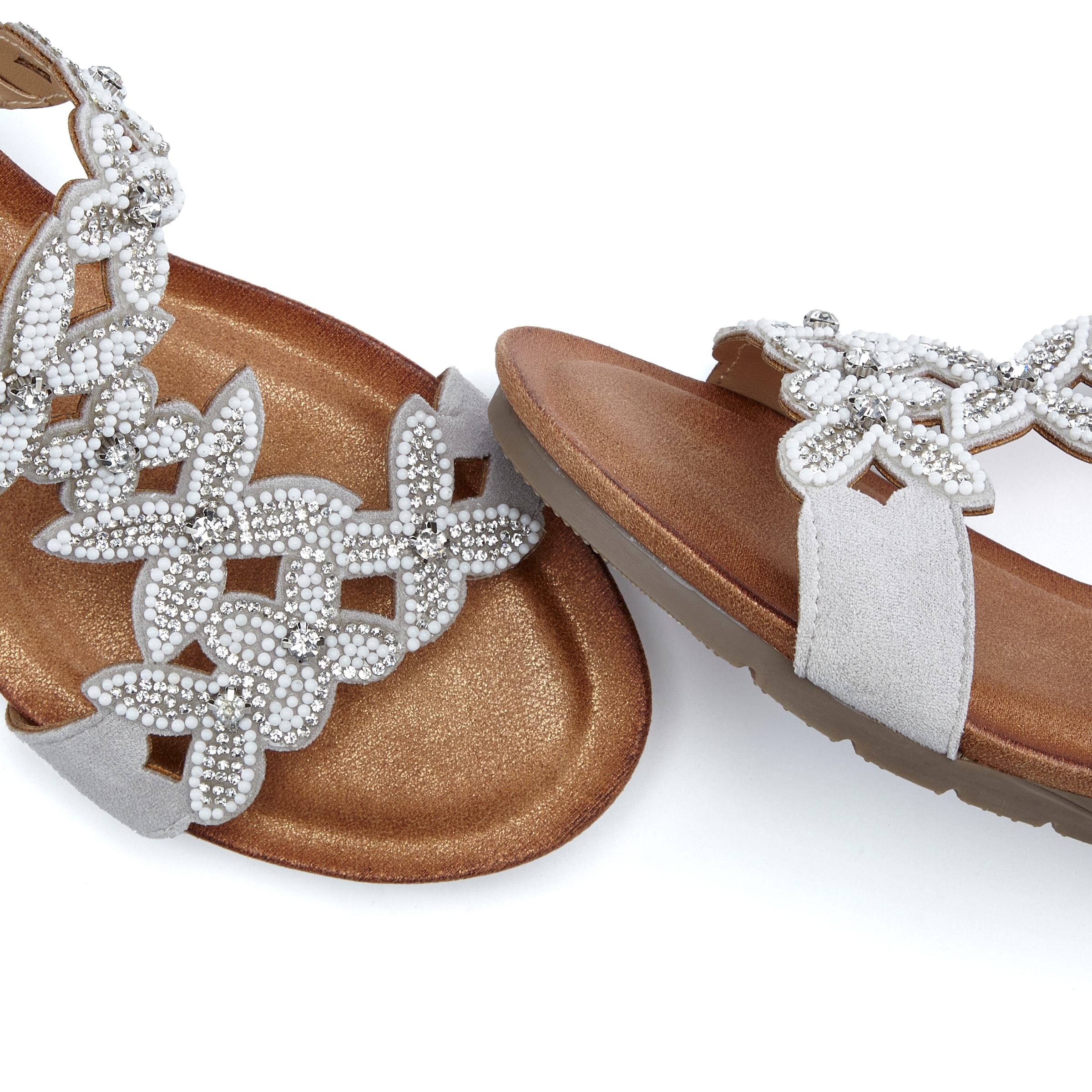 Vivance Pantolette »Mule, Sommerschuh, Sandale,«  avec talon compensé et détails pailletés à la mode