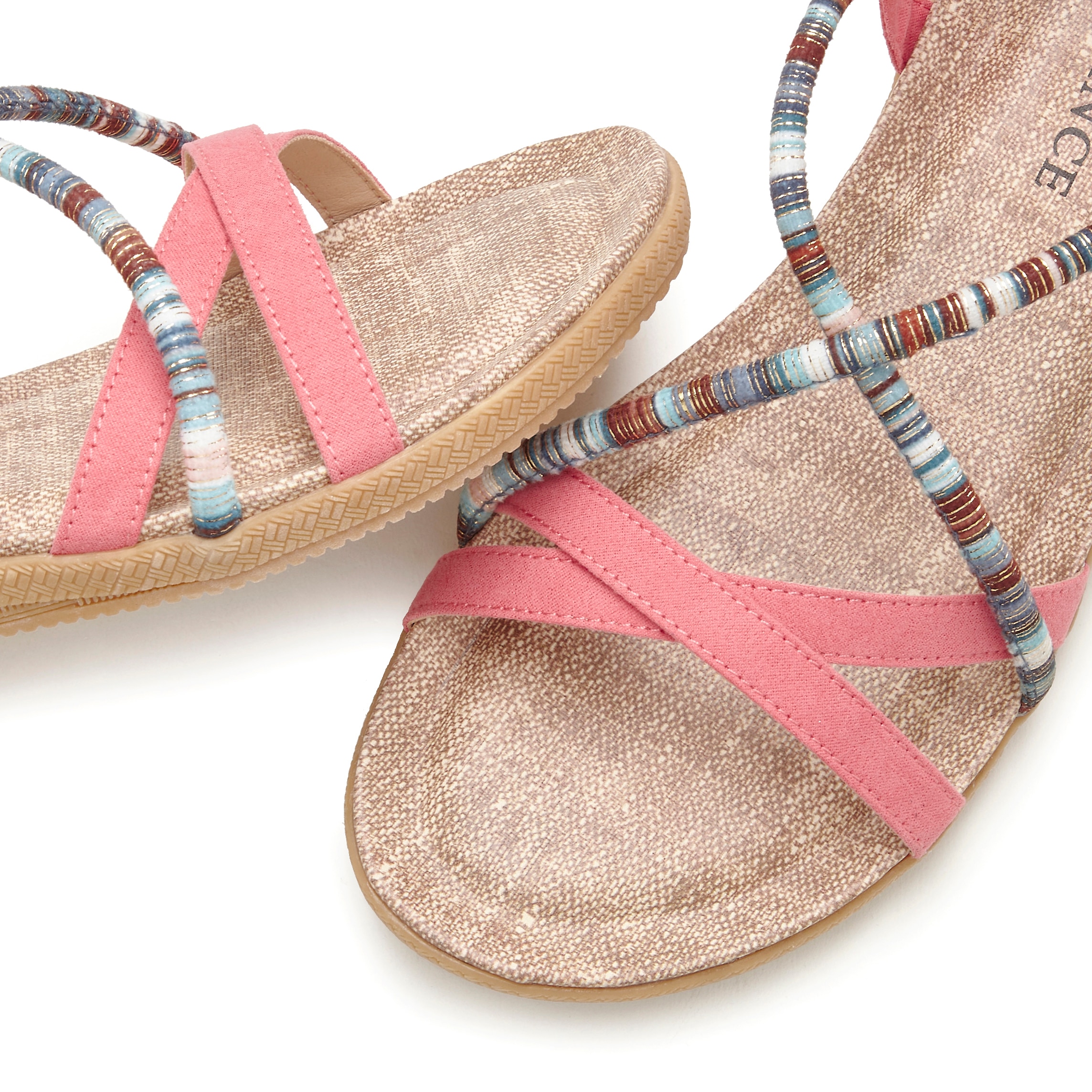 Vivance Sandale »Sommerschuh«, mit dezenten Schmuckelementen, Sandalette, Sommerschuh VEGAN