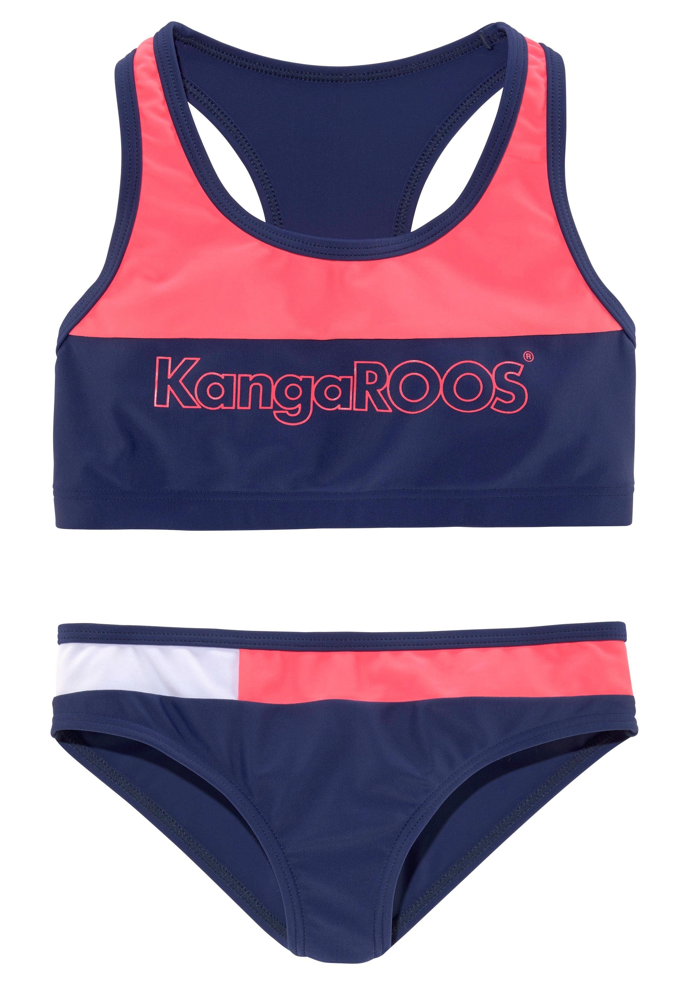KangaROOS Bustier-Bikini »Energy Kids« 1 Stk. im Colourblocking-Design