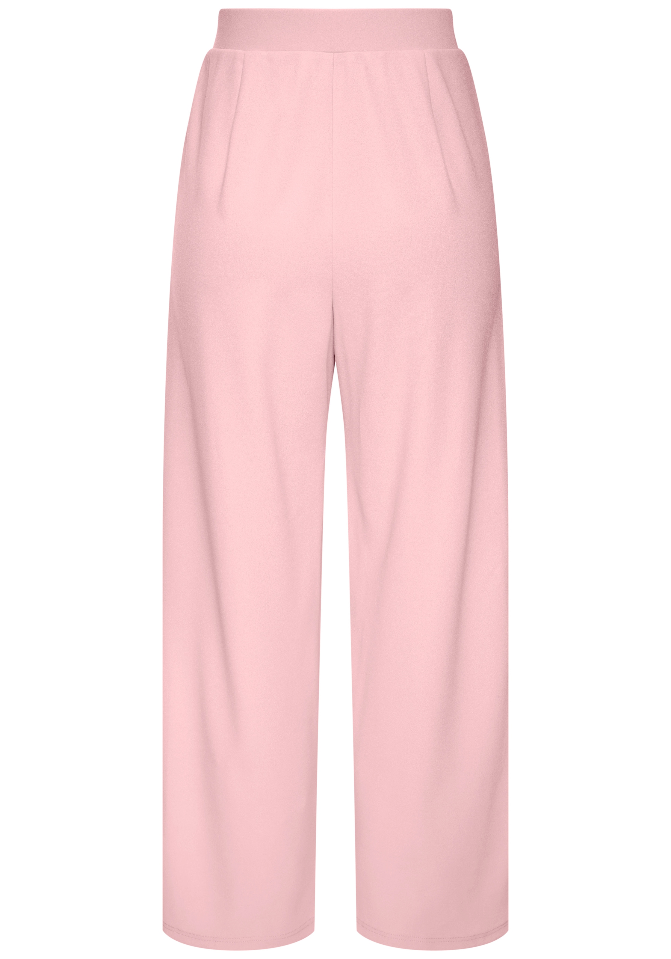 LASCANA Pantalon à enfiler »aus bügelfreier Ware mit weitem Bein«  Pantalon d'été, élégant et estival, chic business