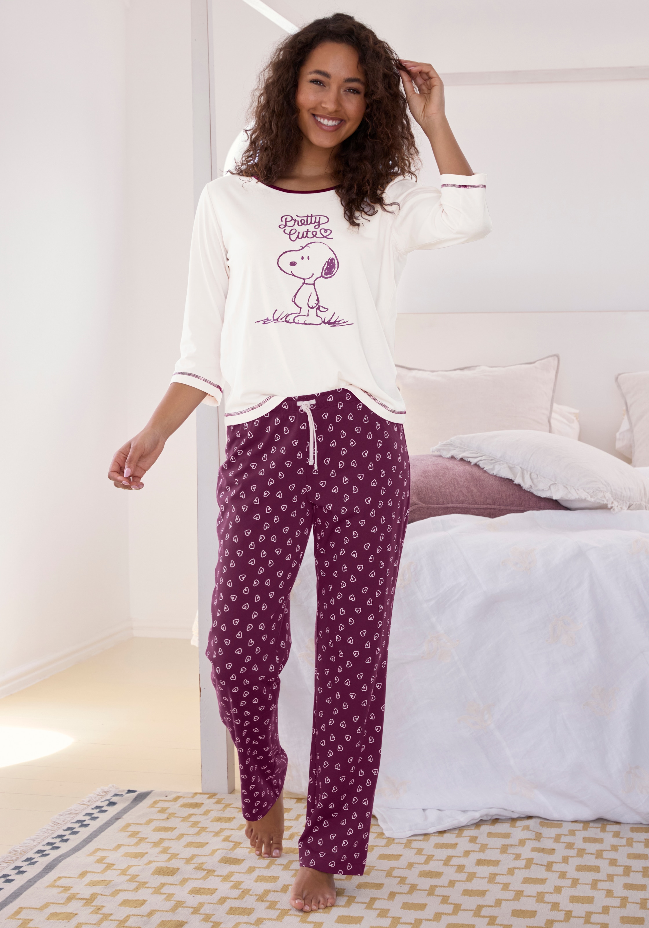 Peanuts Pyjama Ensemble, 2 pièces avec impression Snoopy
