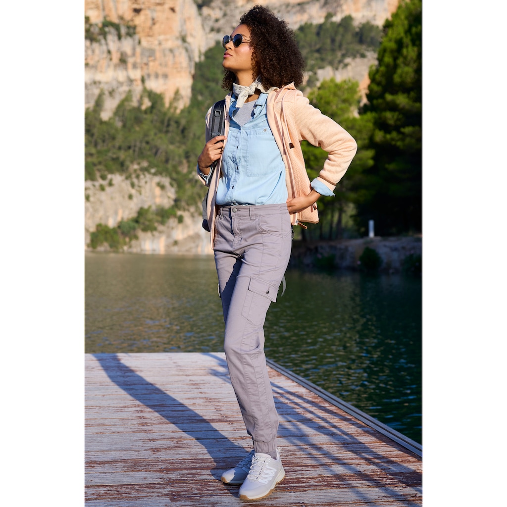 Vivance active Trekkinghose »Cargo Jeans Optik«, Baumwollmix mit Cargo Taschen