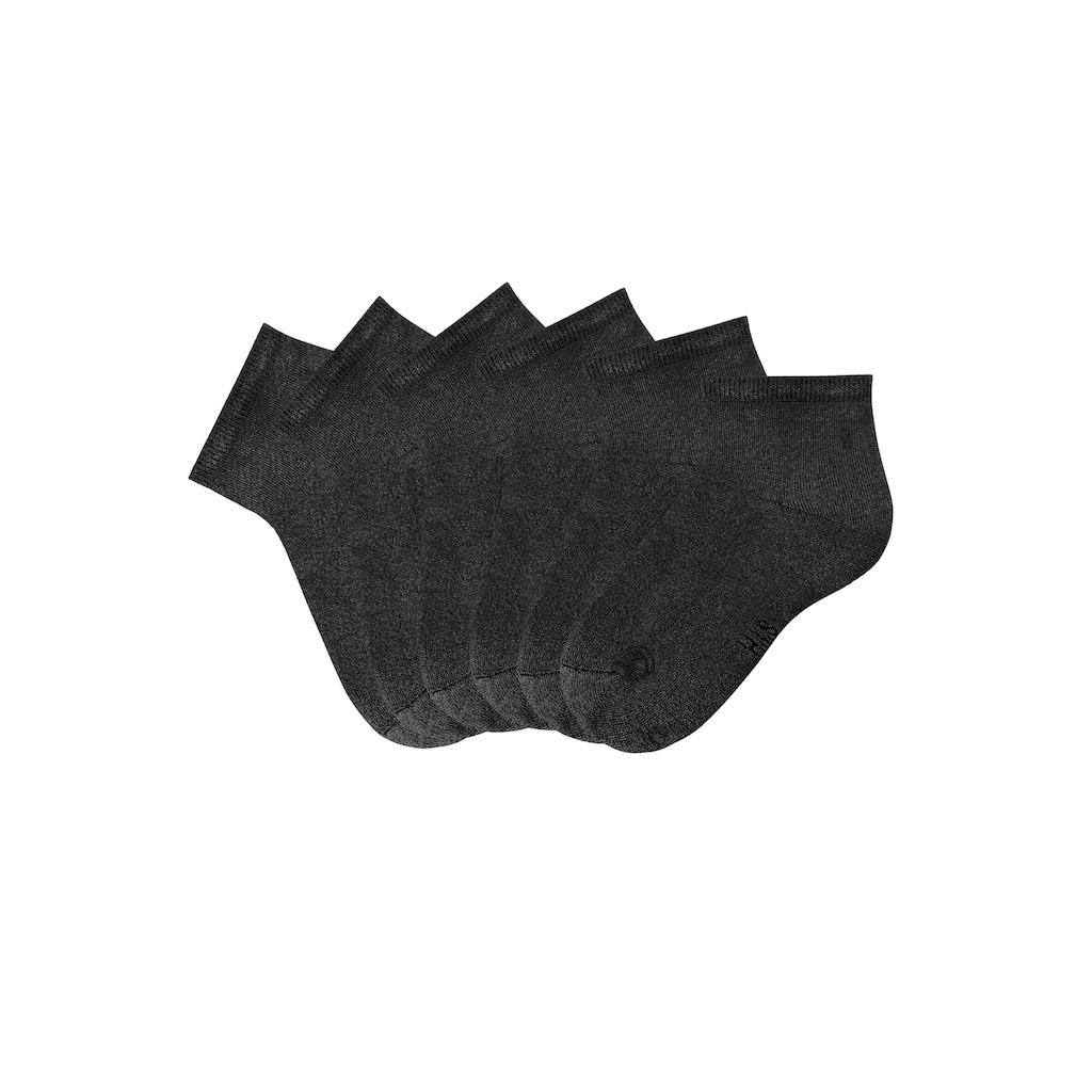 H.I.S Kurzsocken, (Packung, 6 Paar), mit kuscheligem Innenfrottee