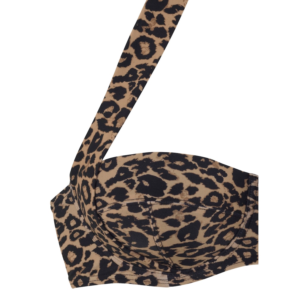 Vivance Bügel-Bandeau-Bikini-Top »Thora«, in modischem Leo-Print